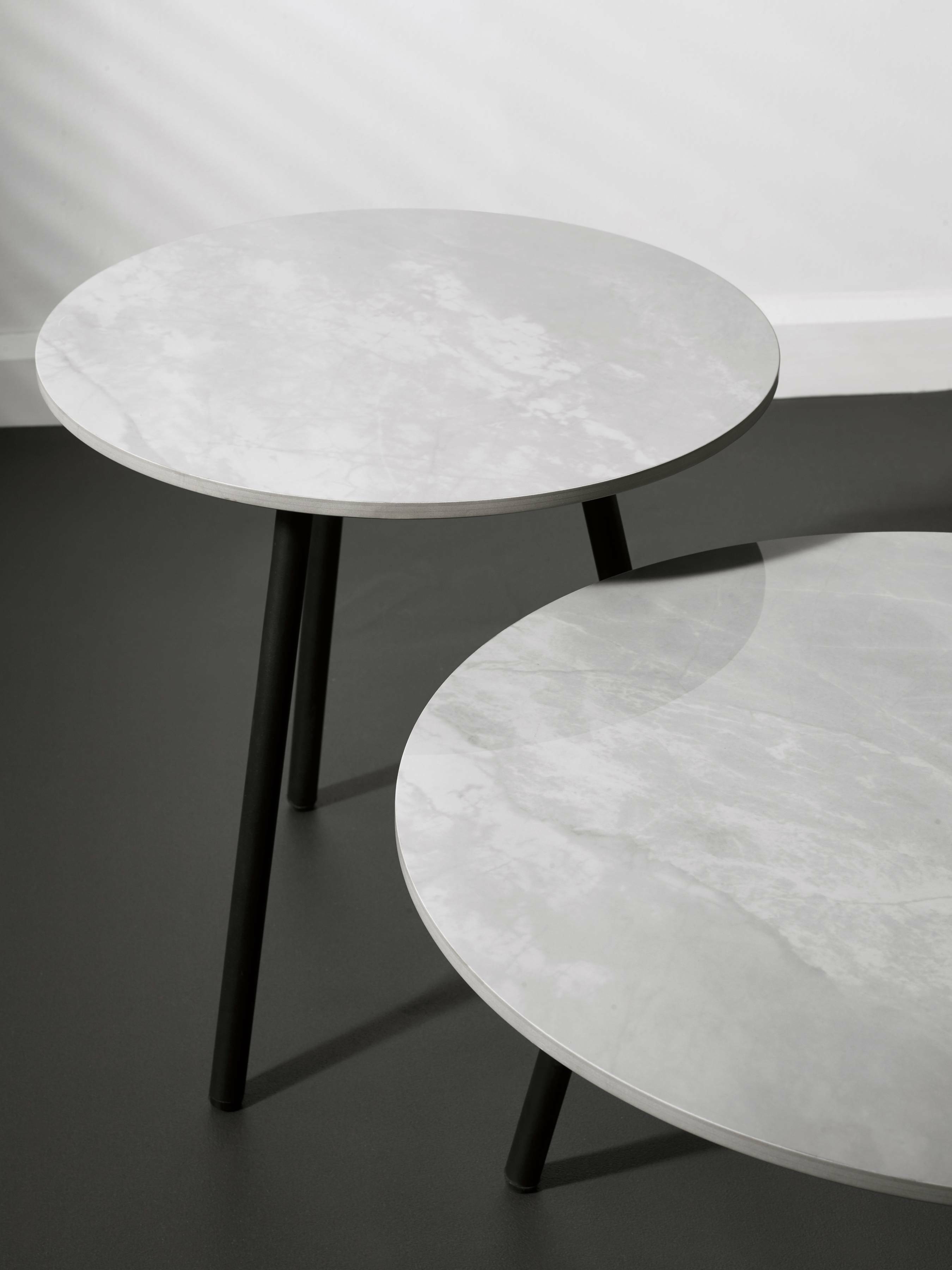 Casper Set of Side Tables Grey – Julian Bowen, view 4