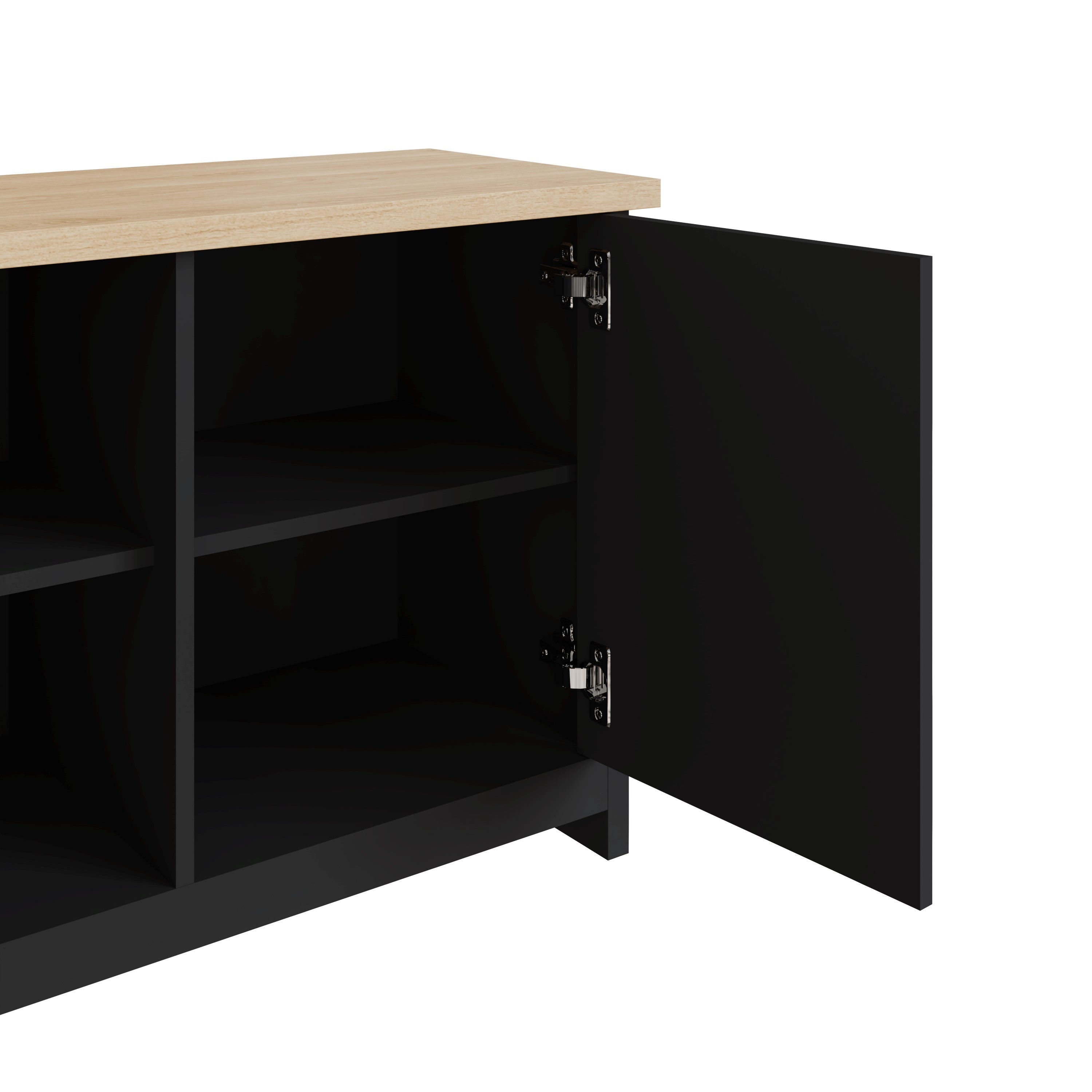 Lancaster Shoe Storage Black – GFW, view 7