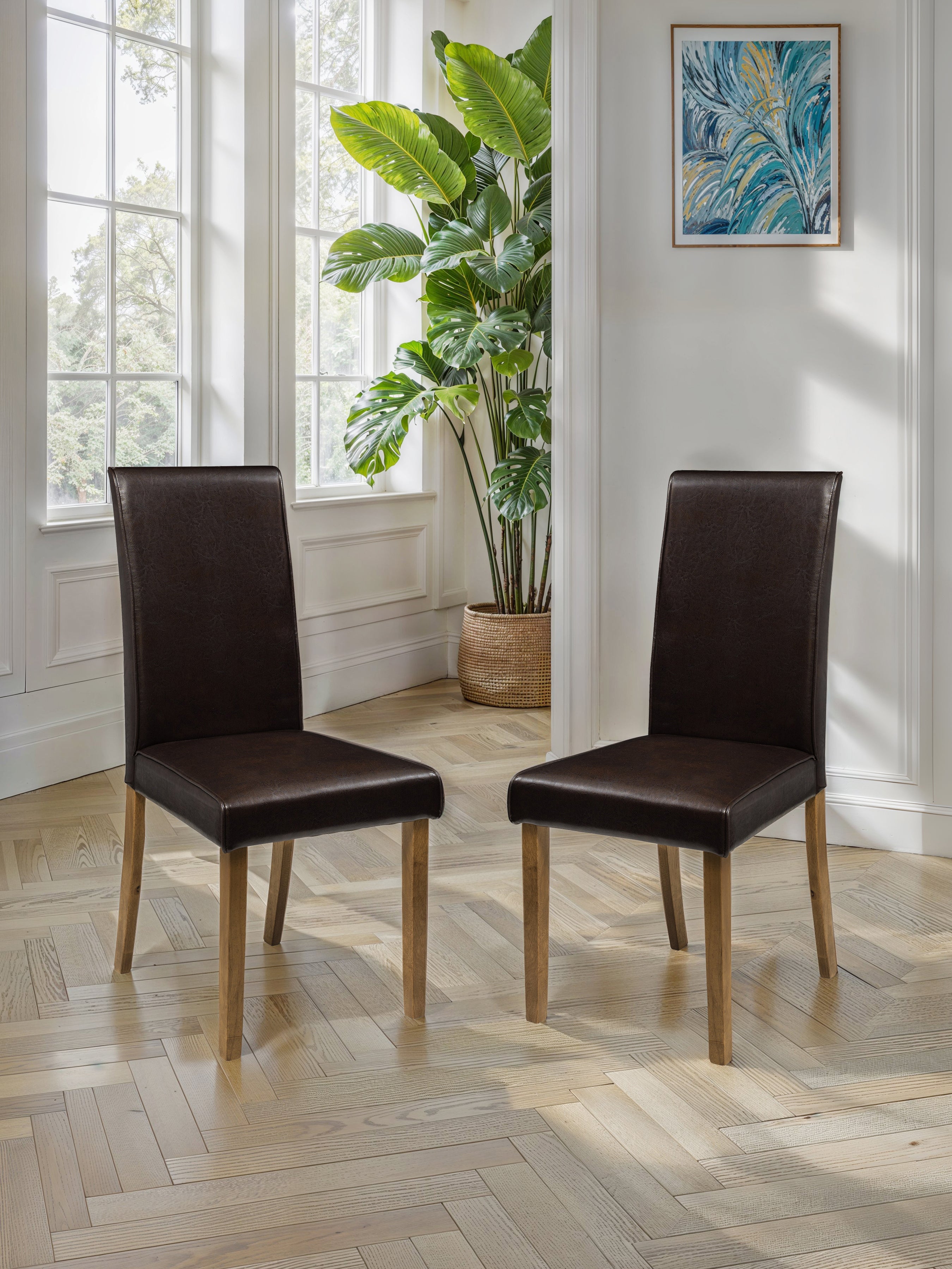 Hudson Brown Chairs (Set Of 2) – Julian Bowen, view 2