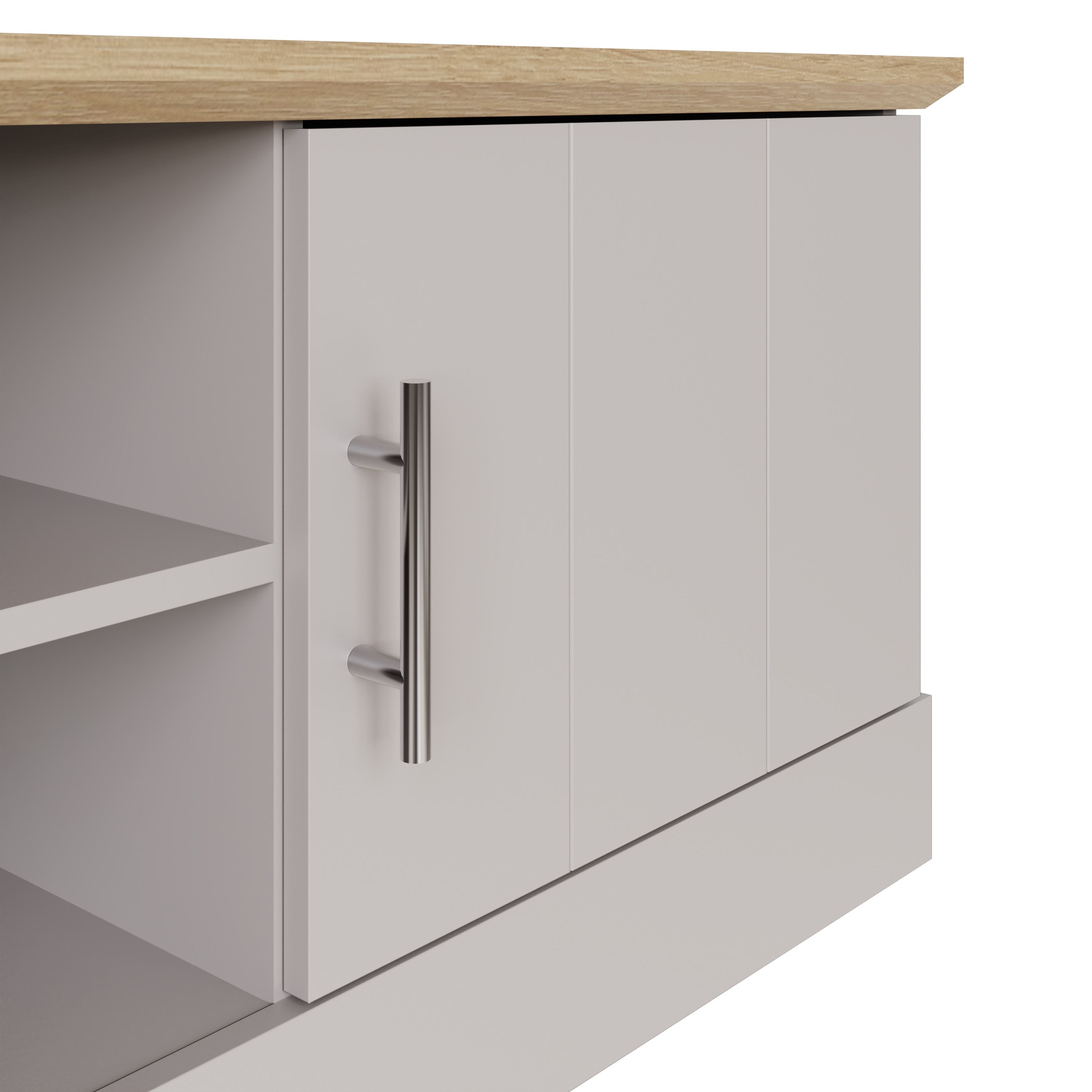 Kendal Large TV Unit Grey – GFW, view 5