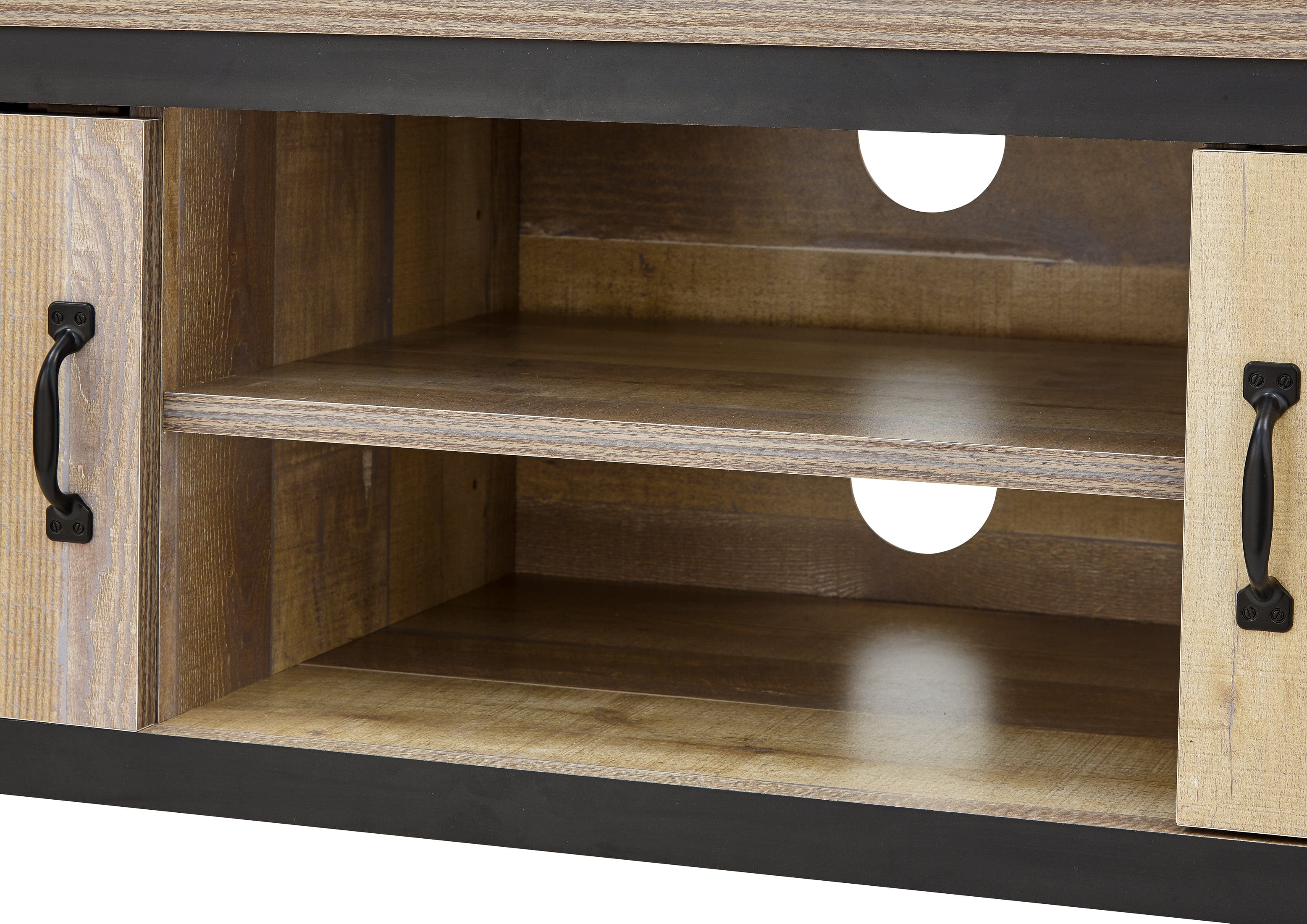 GFW TV Unit Discontinued - Boston 2 Door TV Unit Oak Bed Kings