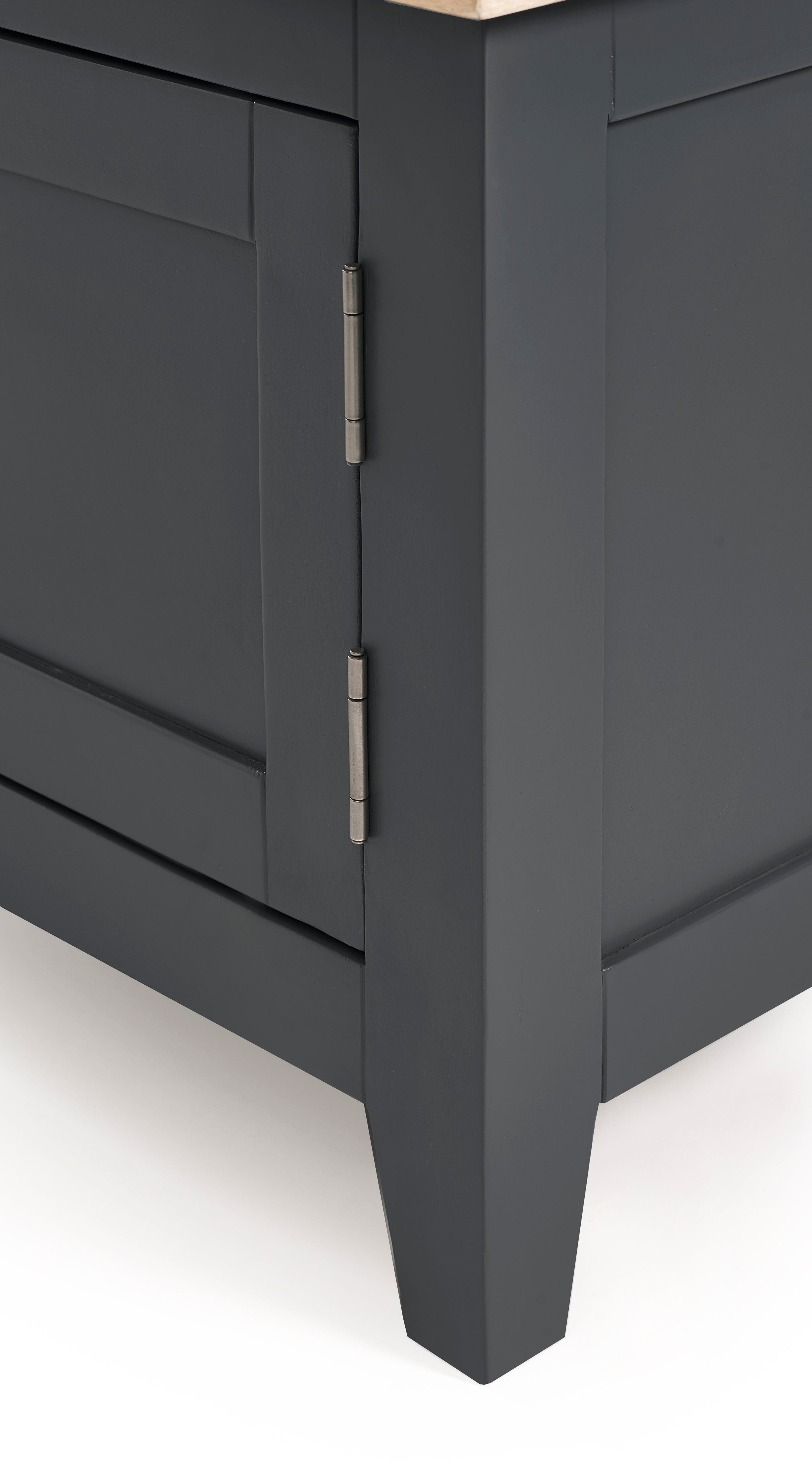 Bordeaux Tv Unit Dark Grey – Julian Bowen, view 6