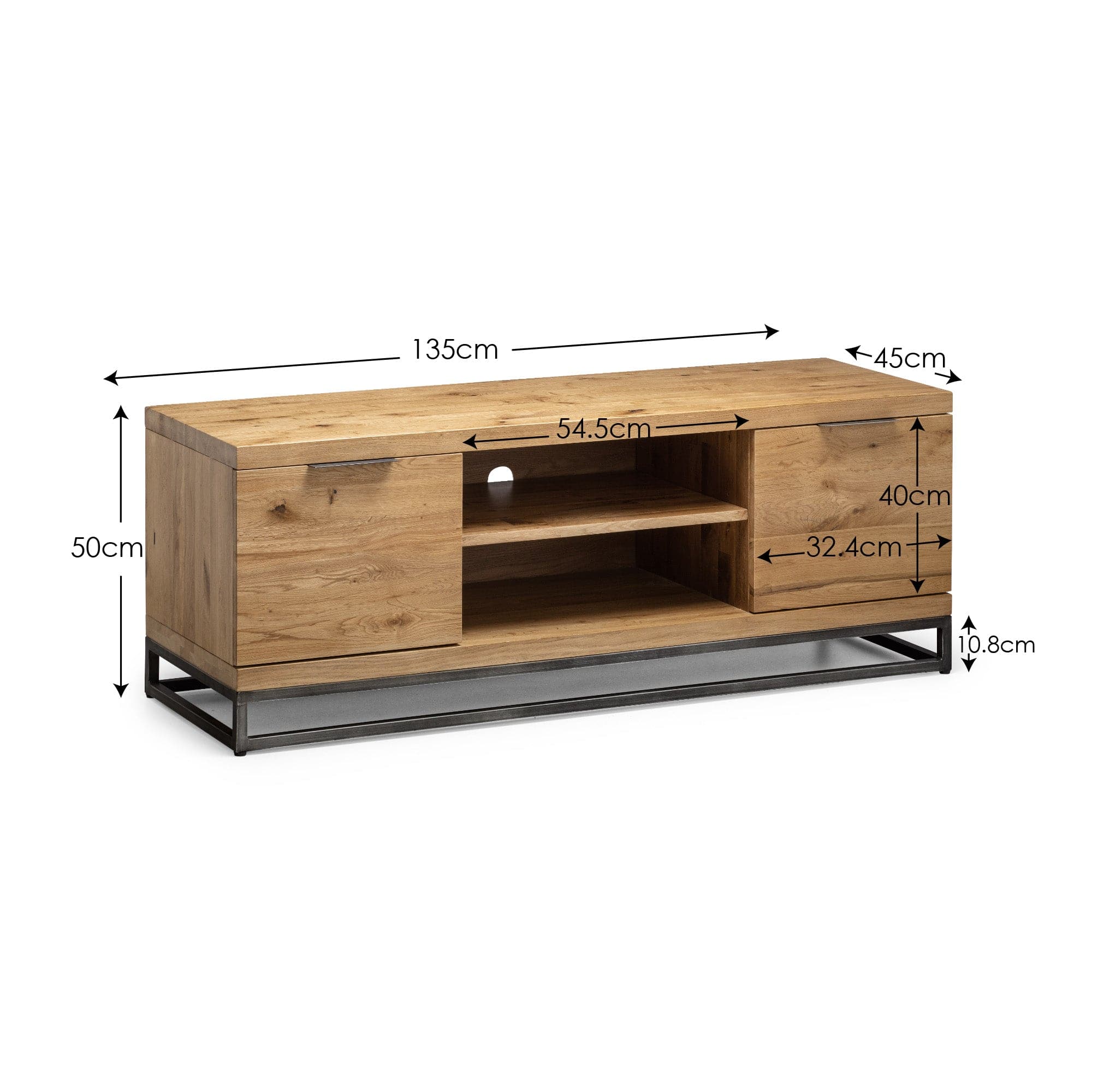 Brooklyn Oak TV Unit – Julian Bowen, view 3
