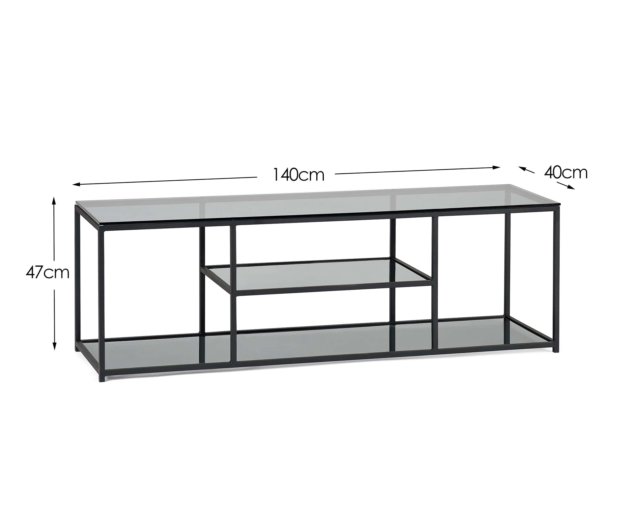 Chicago Tv Unit Smoked Glass – Julian Bowen