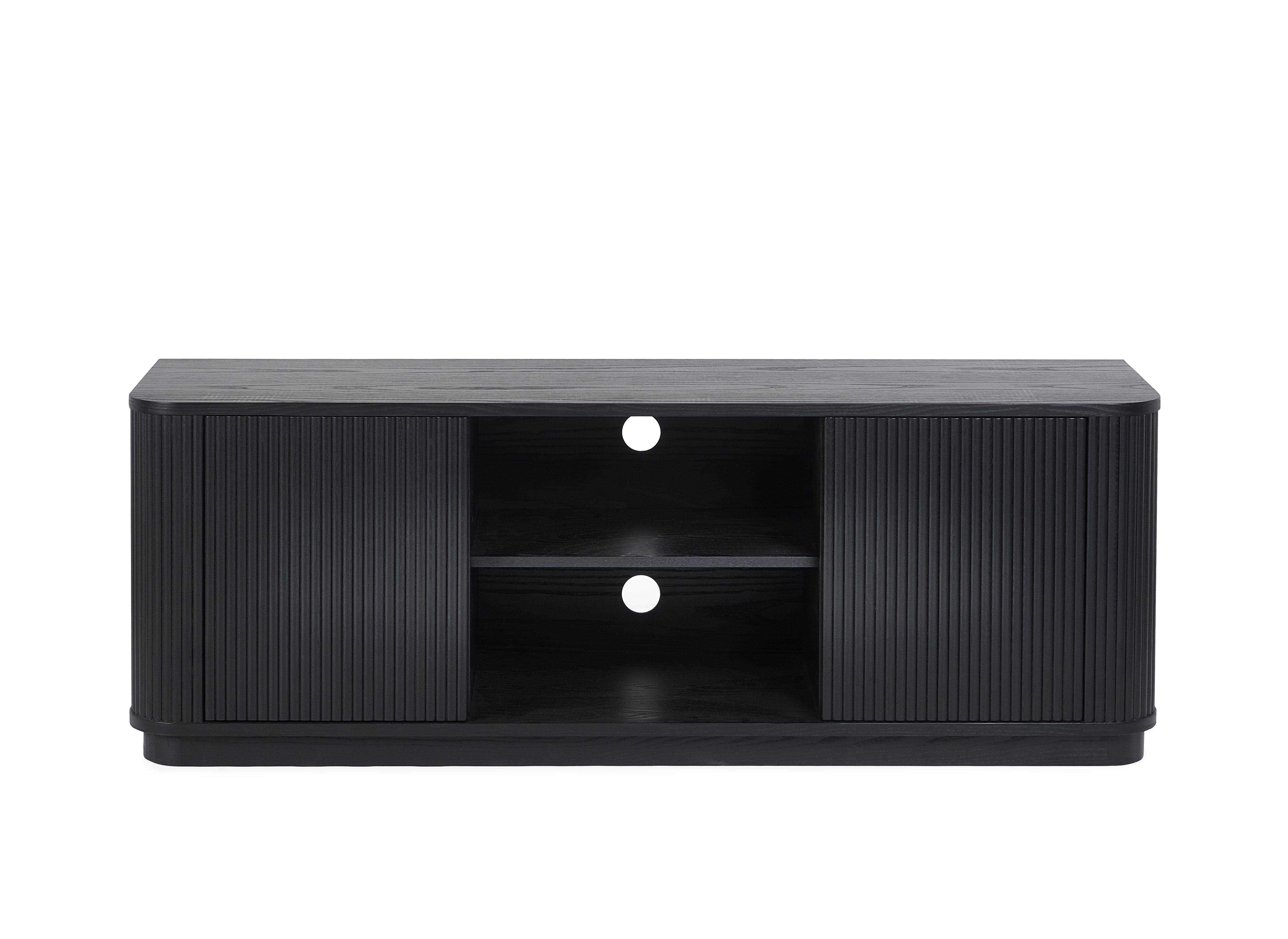 Louis Fluted Tv Unit - Black – Julian Bowen, view 3