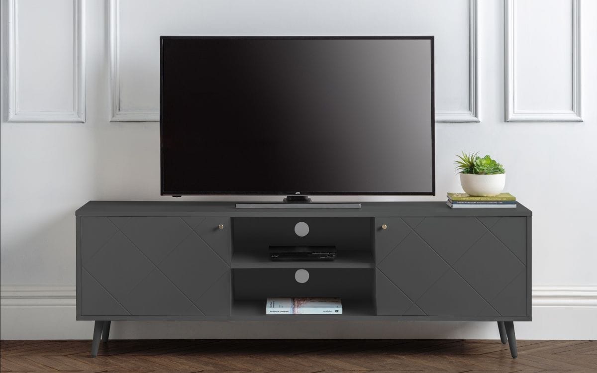 Moritz Tv Unit - Grey – Julian Bowen, view 2
