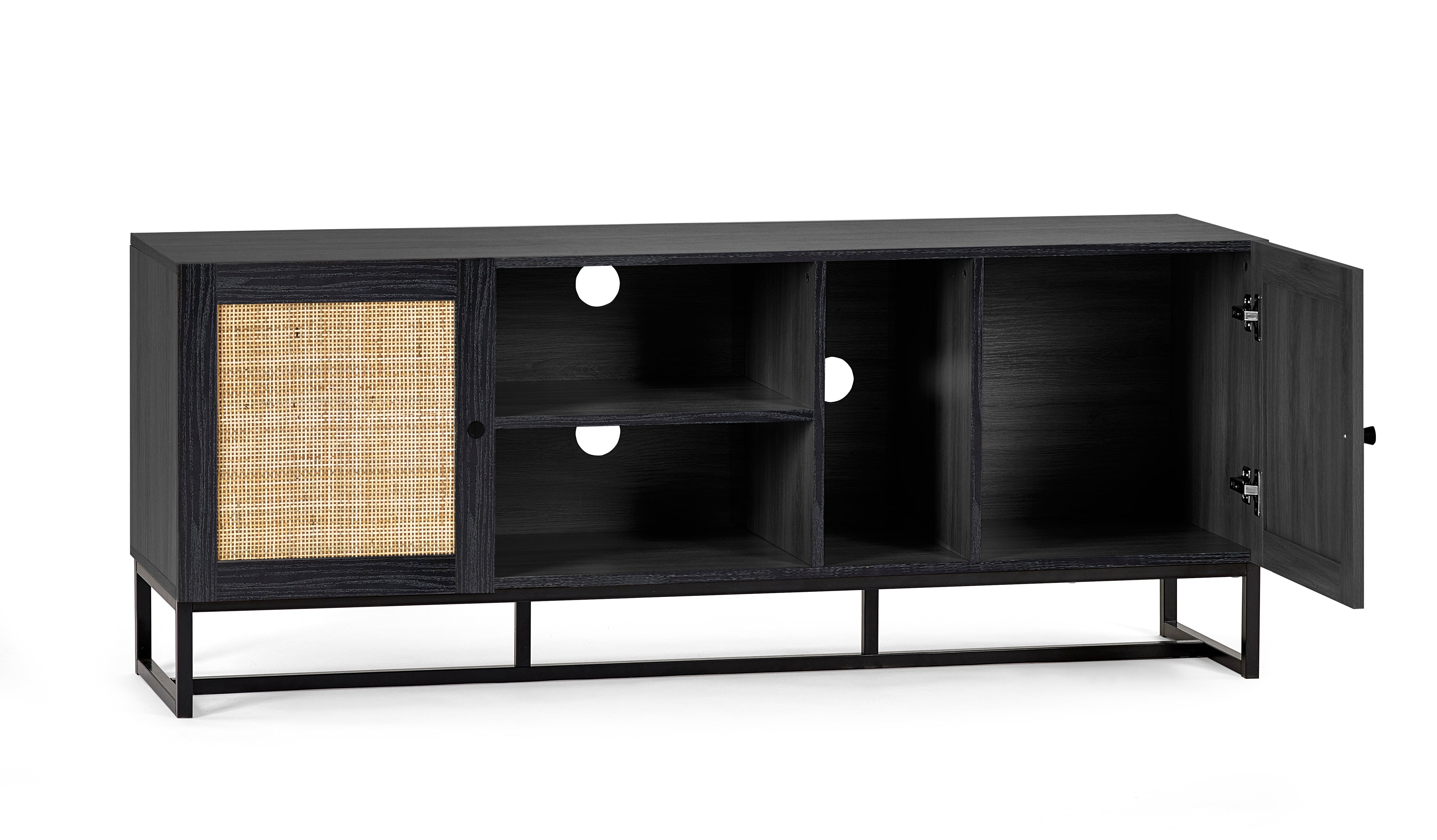 Padstow Tv Unit - Black – Julian Bowen, view 3