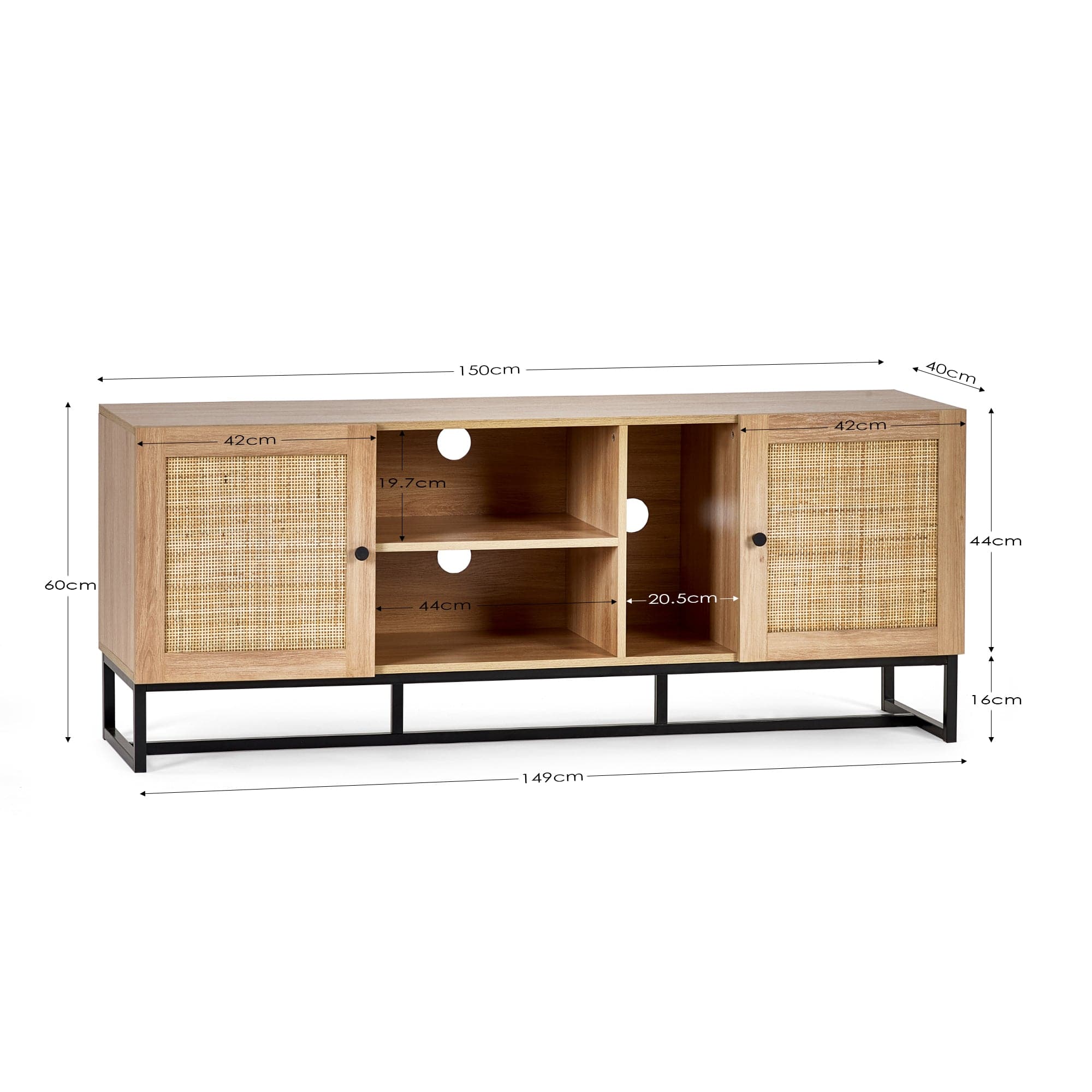 Padstow Tv Unit - Oak – Julian Bowen, view 4