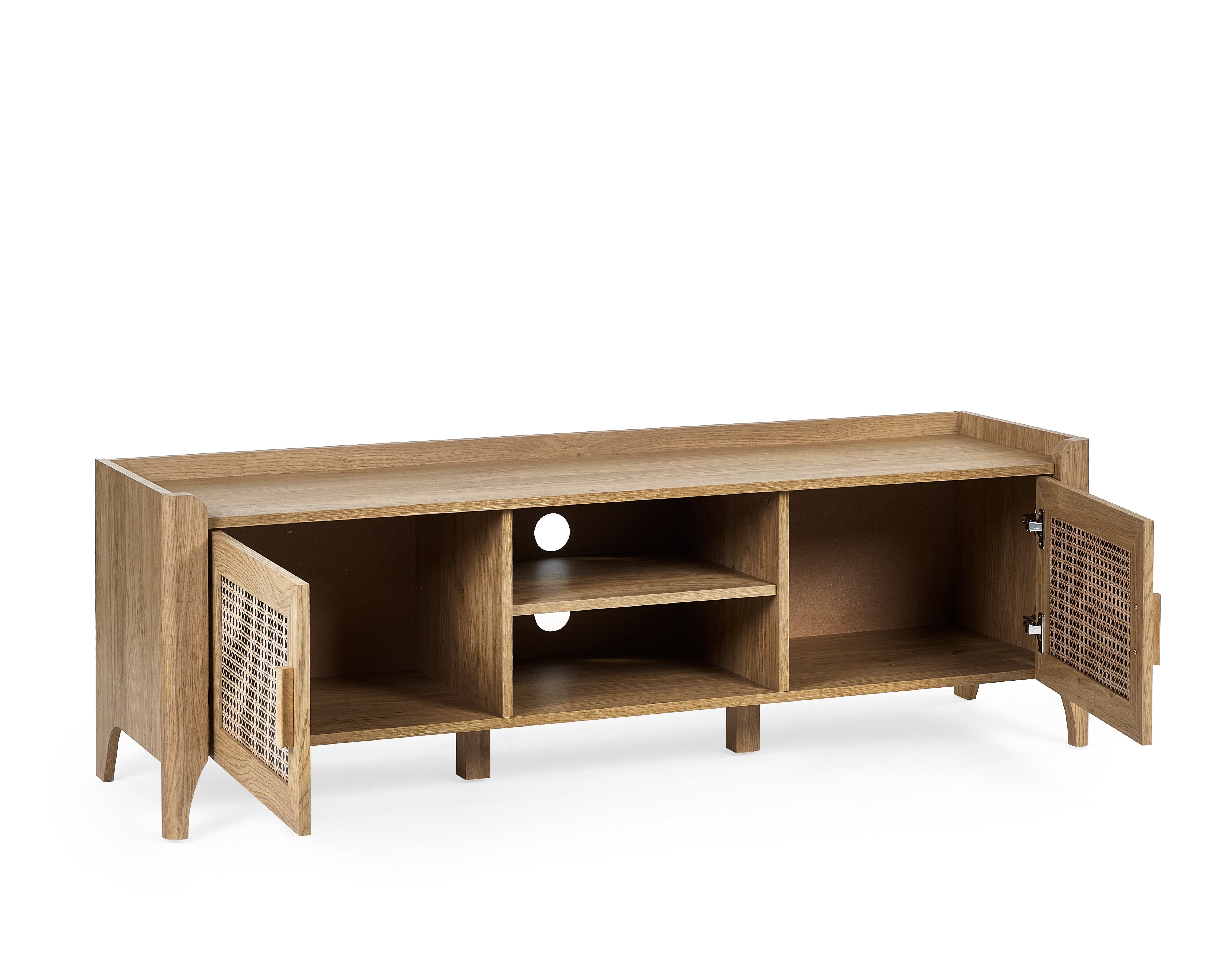 Sydney Media Unit - Rattan Effect – Julian Bowen, view 3