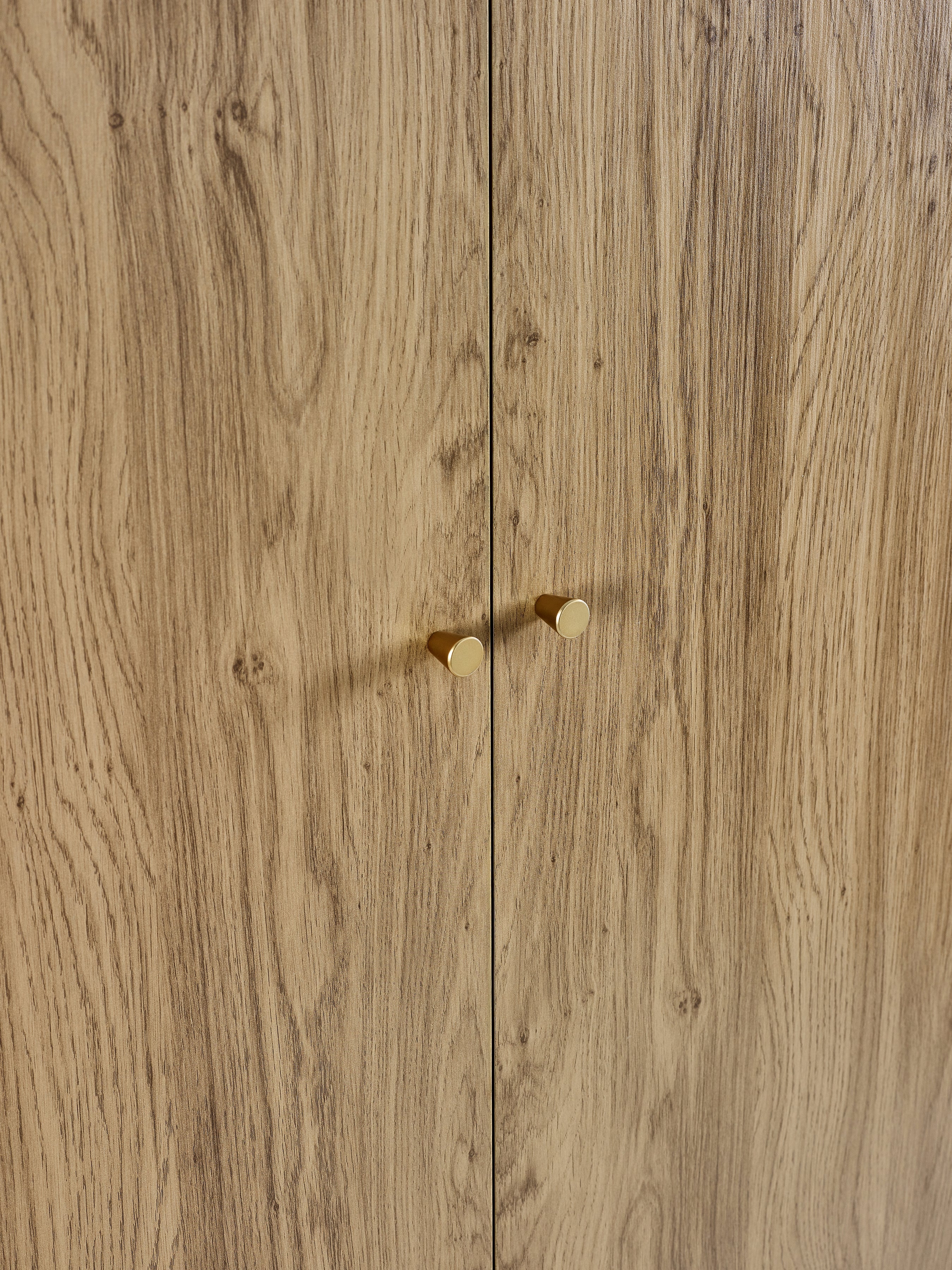 Ingrid 2 Door Wardrobe Oak – Julian Bowen, view 10