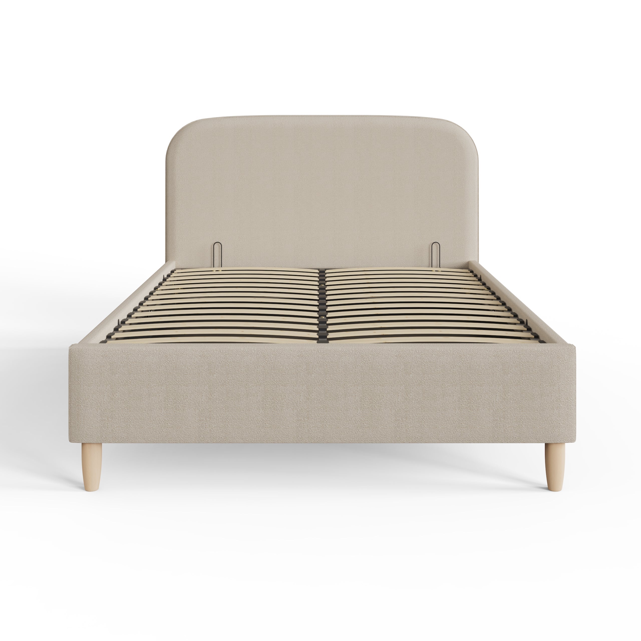 Florence Boucle Ottoman Bed Natural Stone – GFW