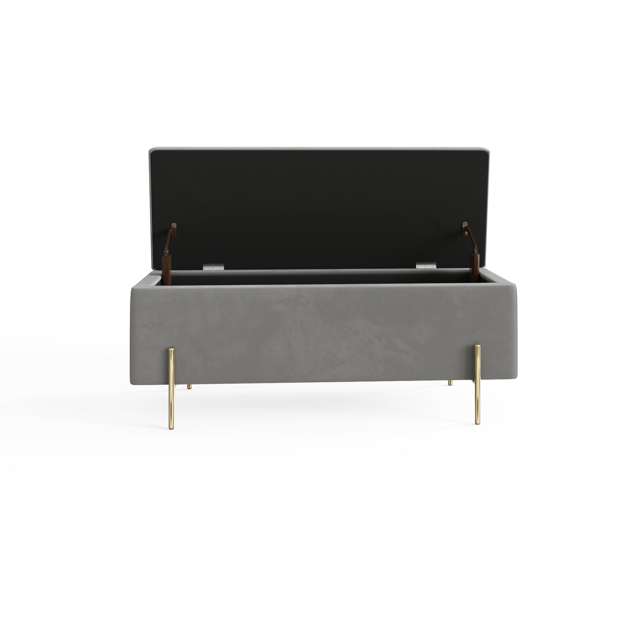 Mystica Ottoman Storage Bench Grey – GFW, view 6