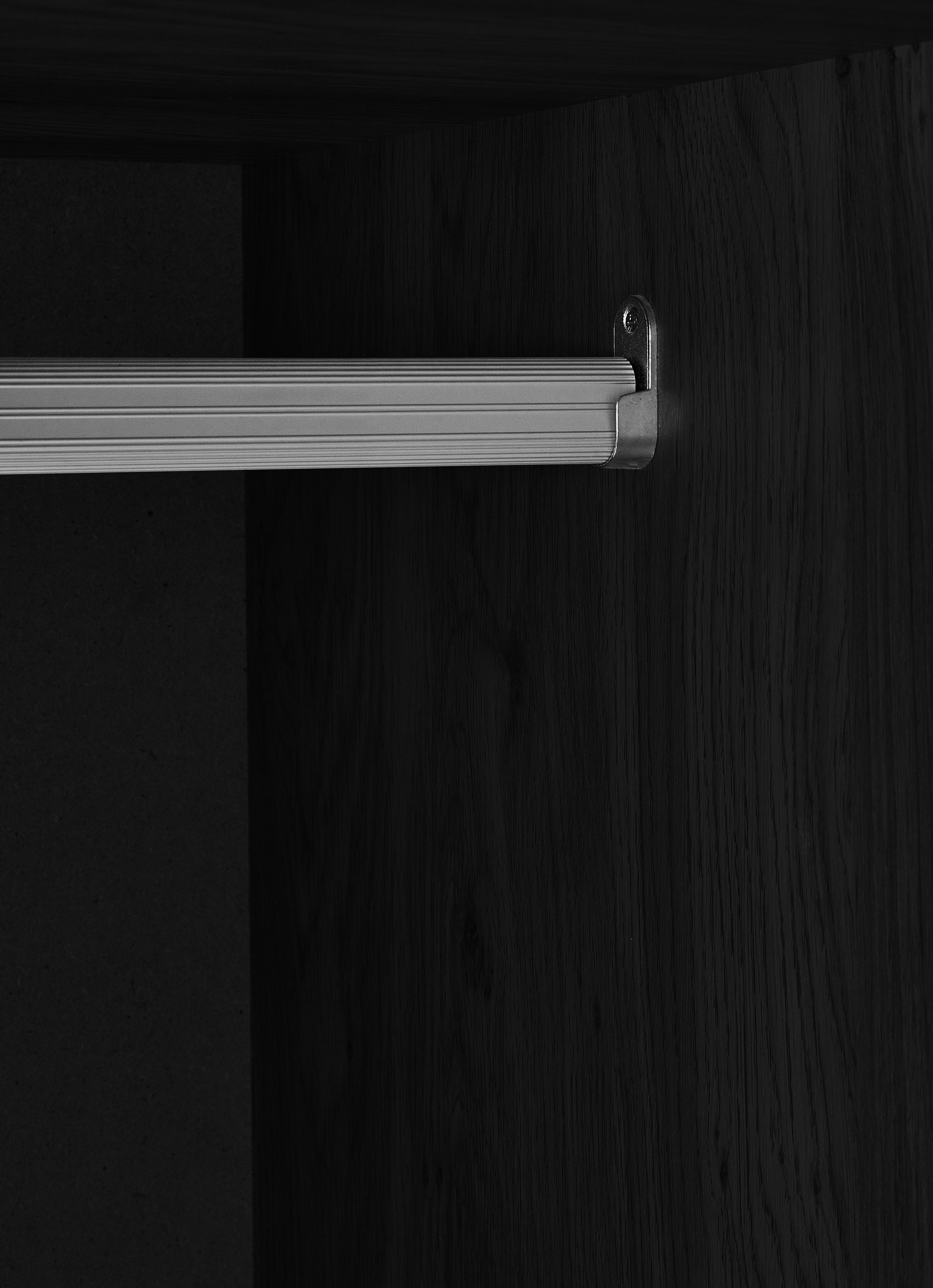 Sydney 2 Door Wardrobe - Black Ash – Julian Bowen, view 7