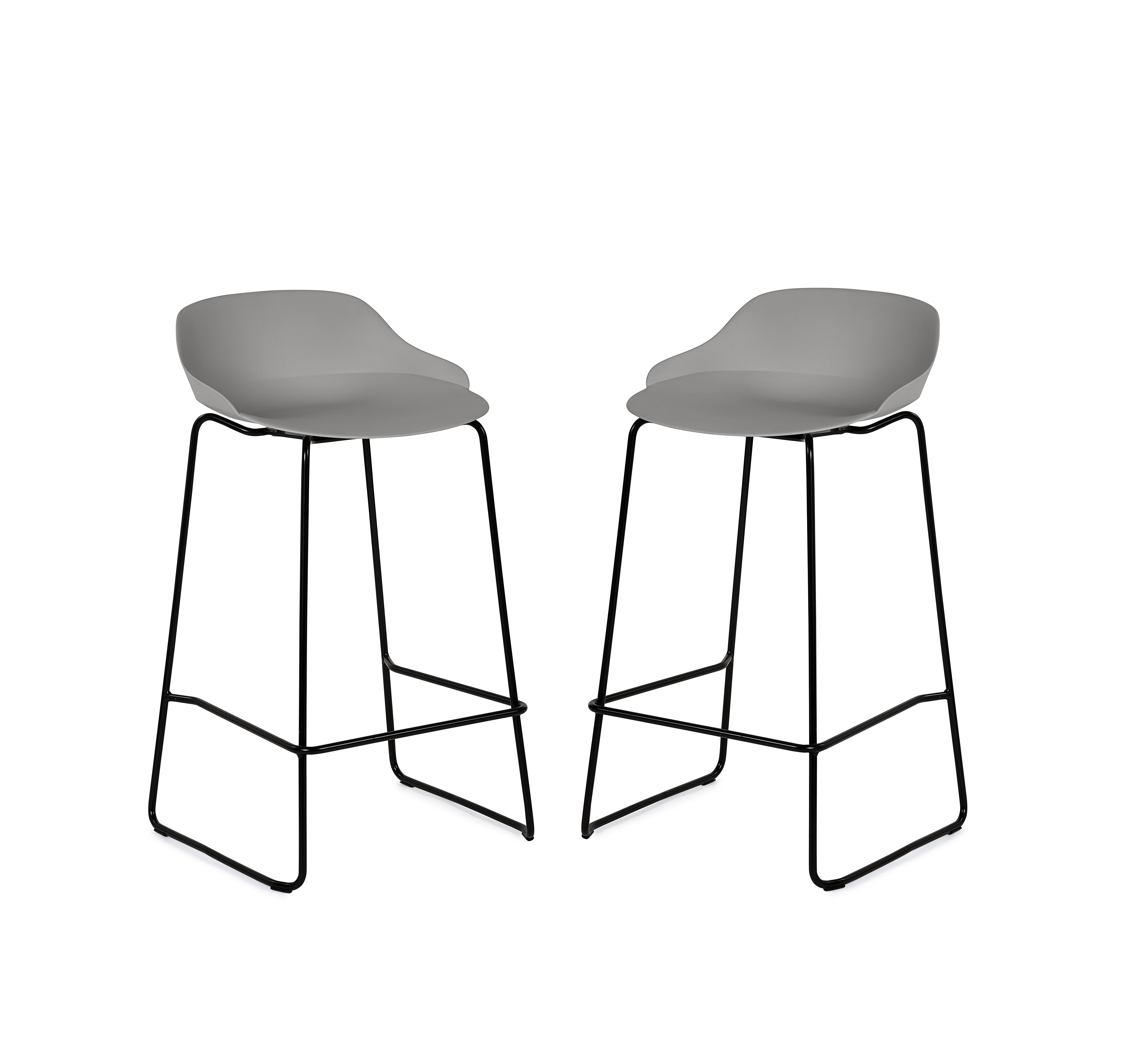 Rocco Stools - Light Grey (Set Of 2) – Julian Bowen
