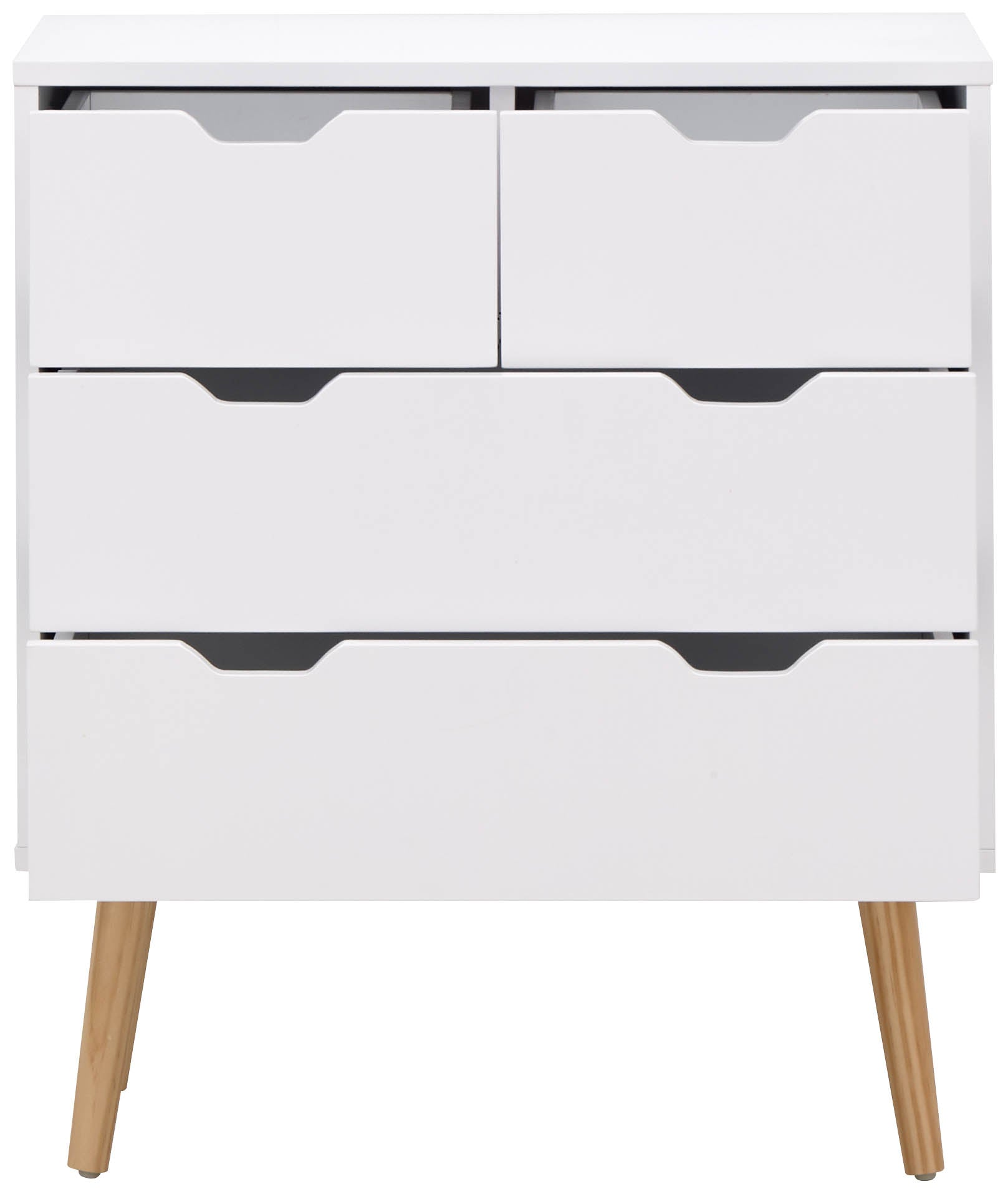 Nyborg 2+2 Drawer Chest – White