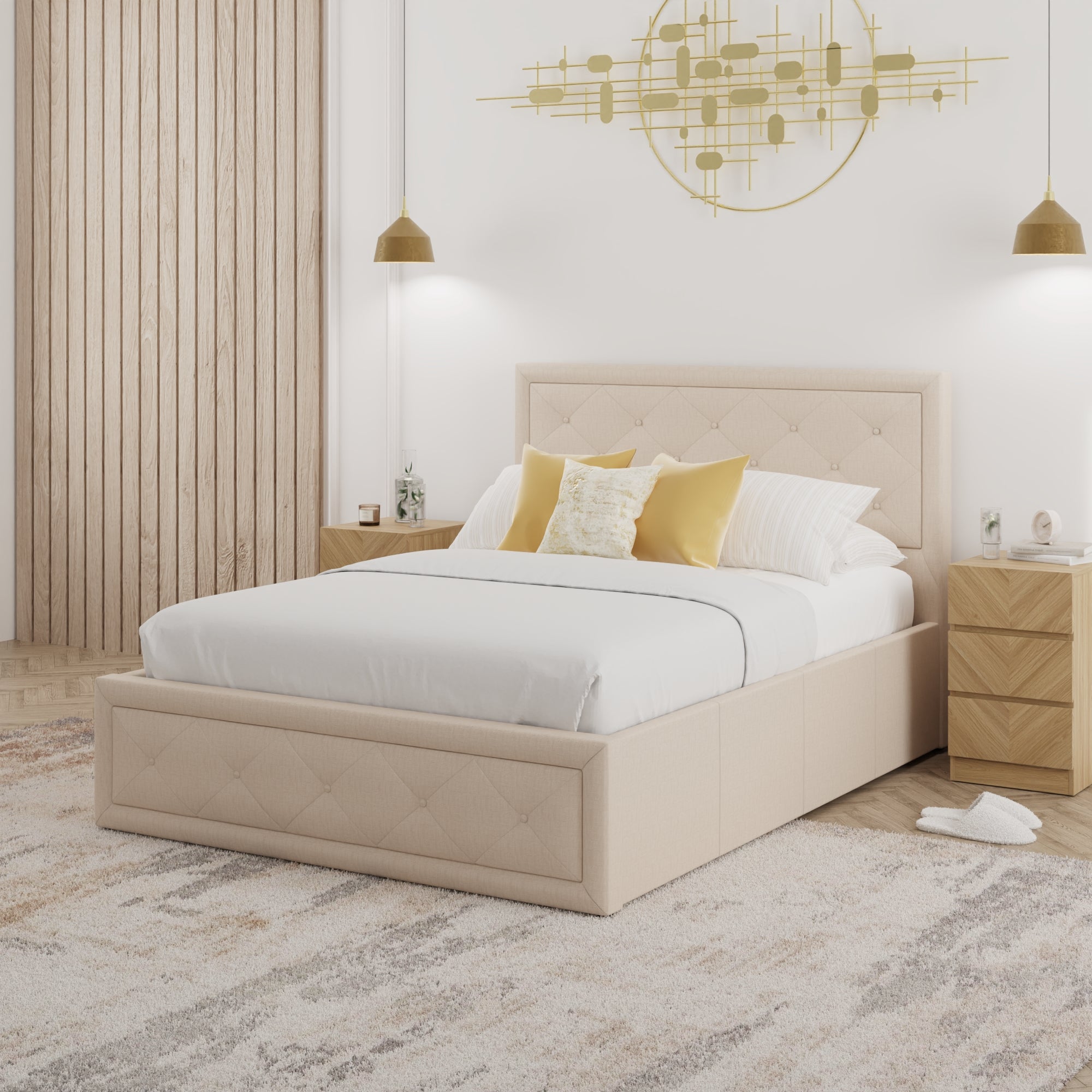 Hollywood 150cm Ottoman – Natural