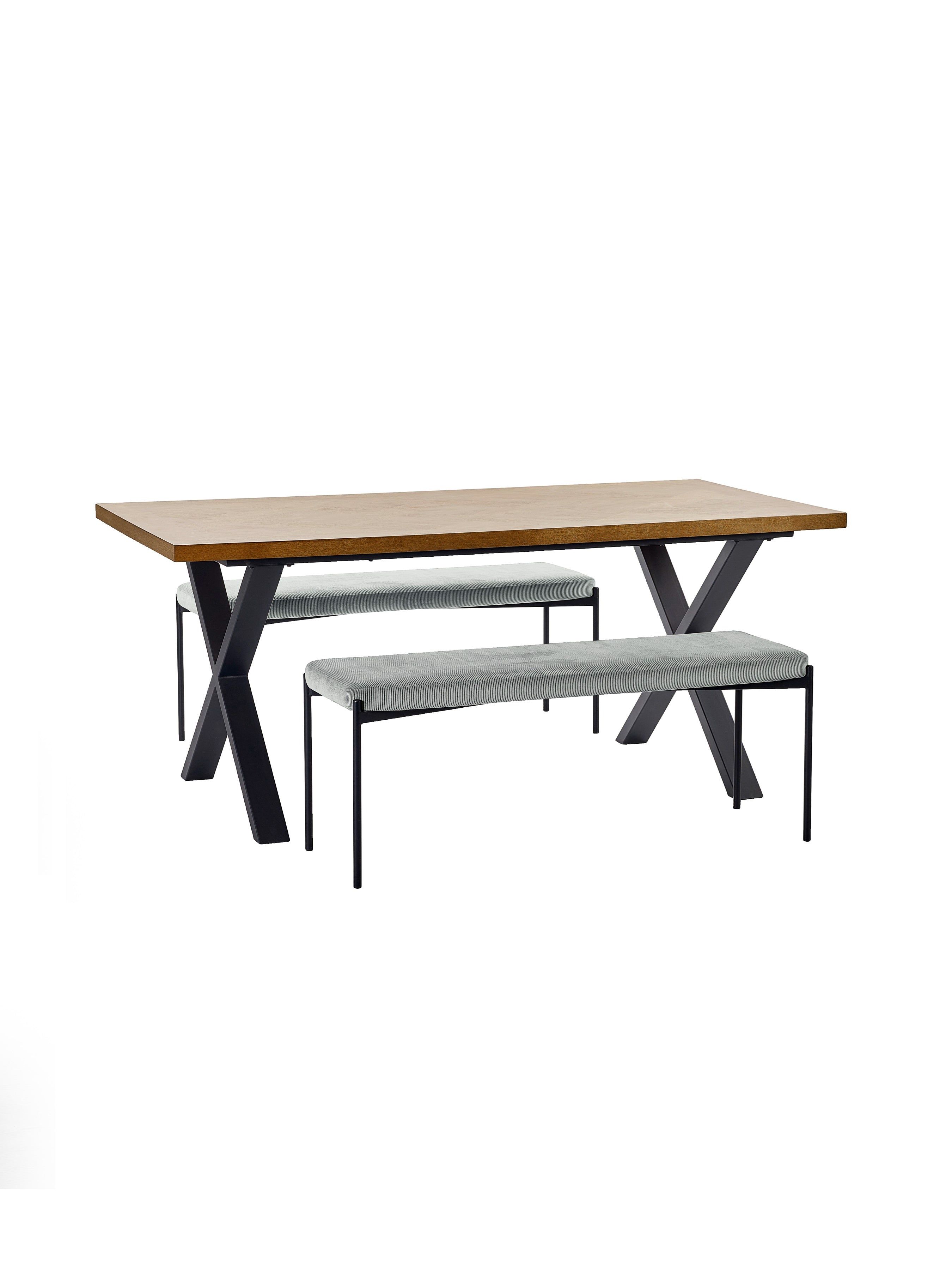 Leonie Bench - Grey – Julian Bowen, view 10