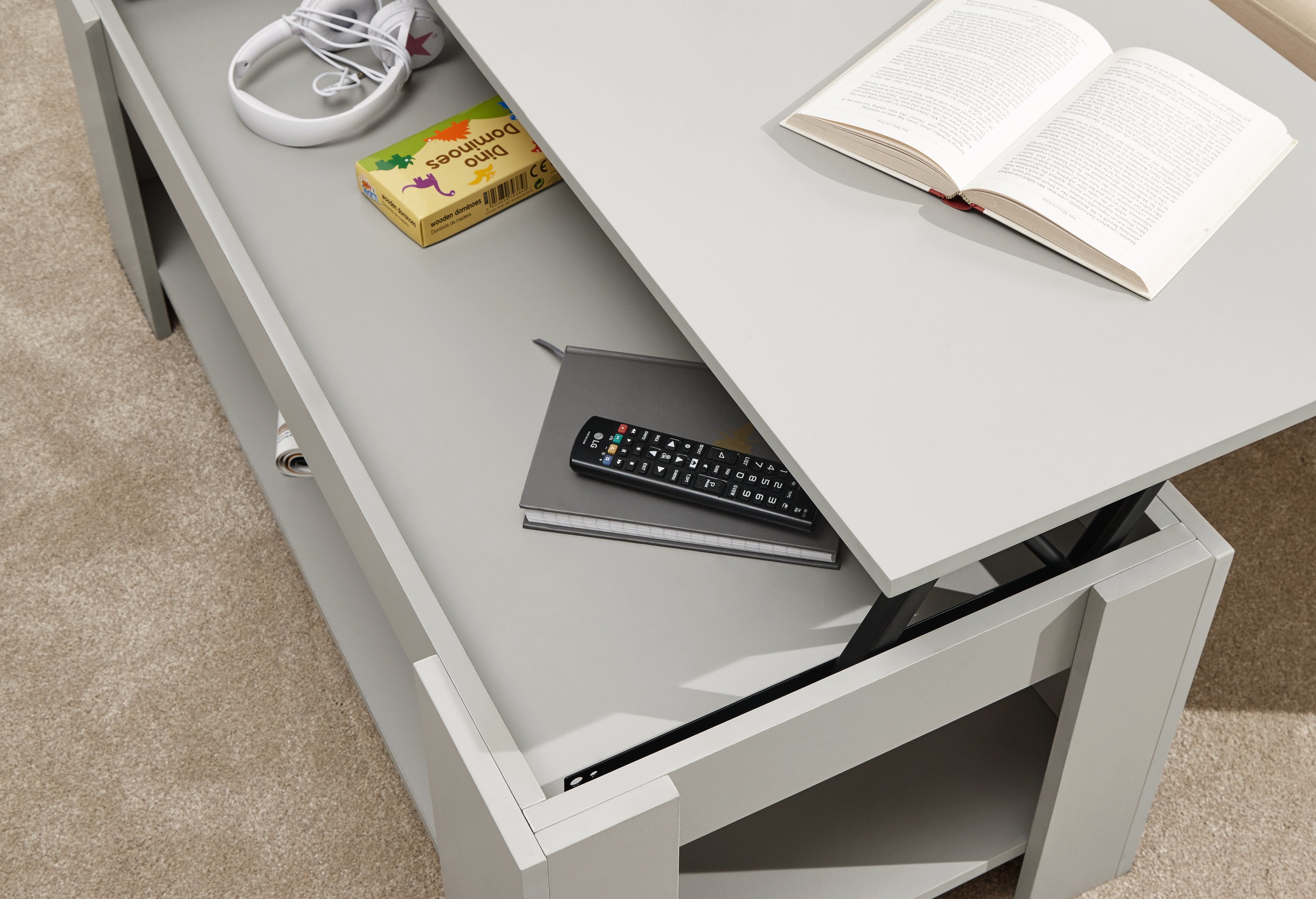 Lift Up Coffee Table – Grey