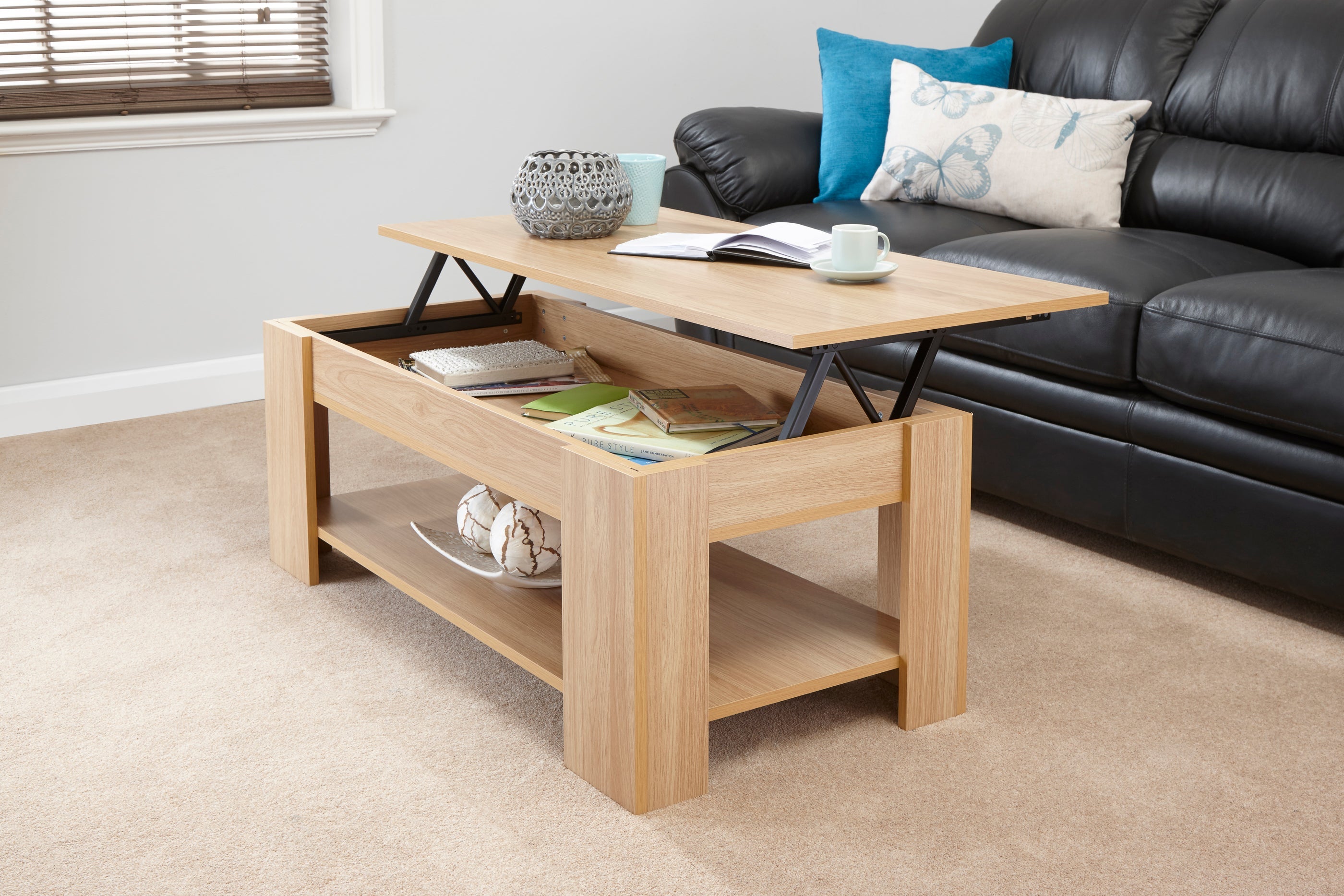 Lift Up Coffee Table – Oak