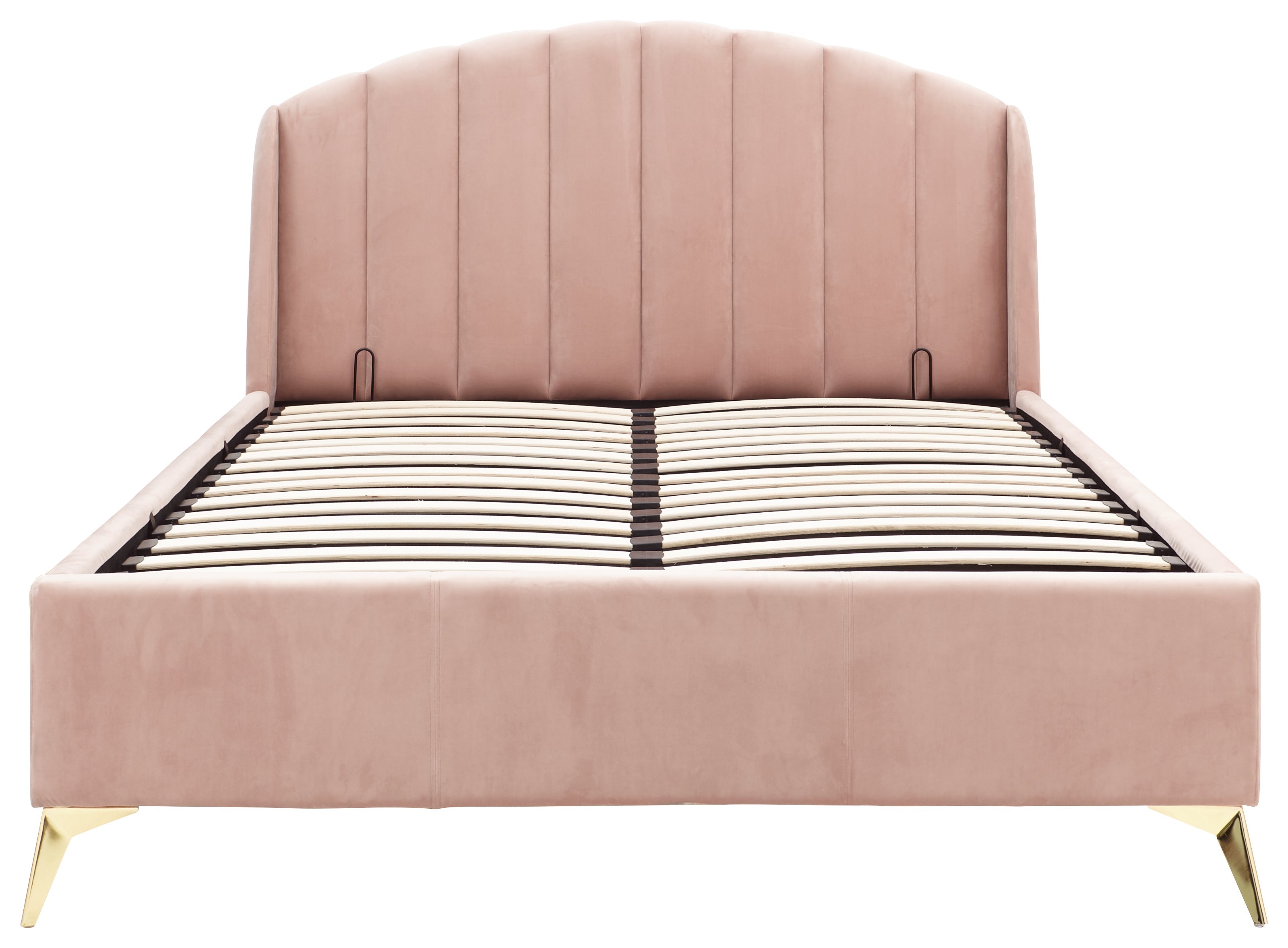 Pettine End Lift Ottoman Bed - Pink & Gold – GFW