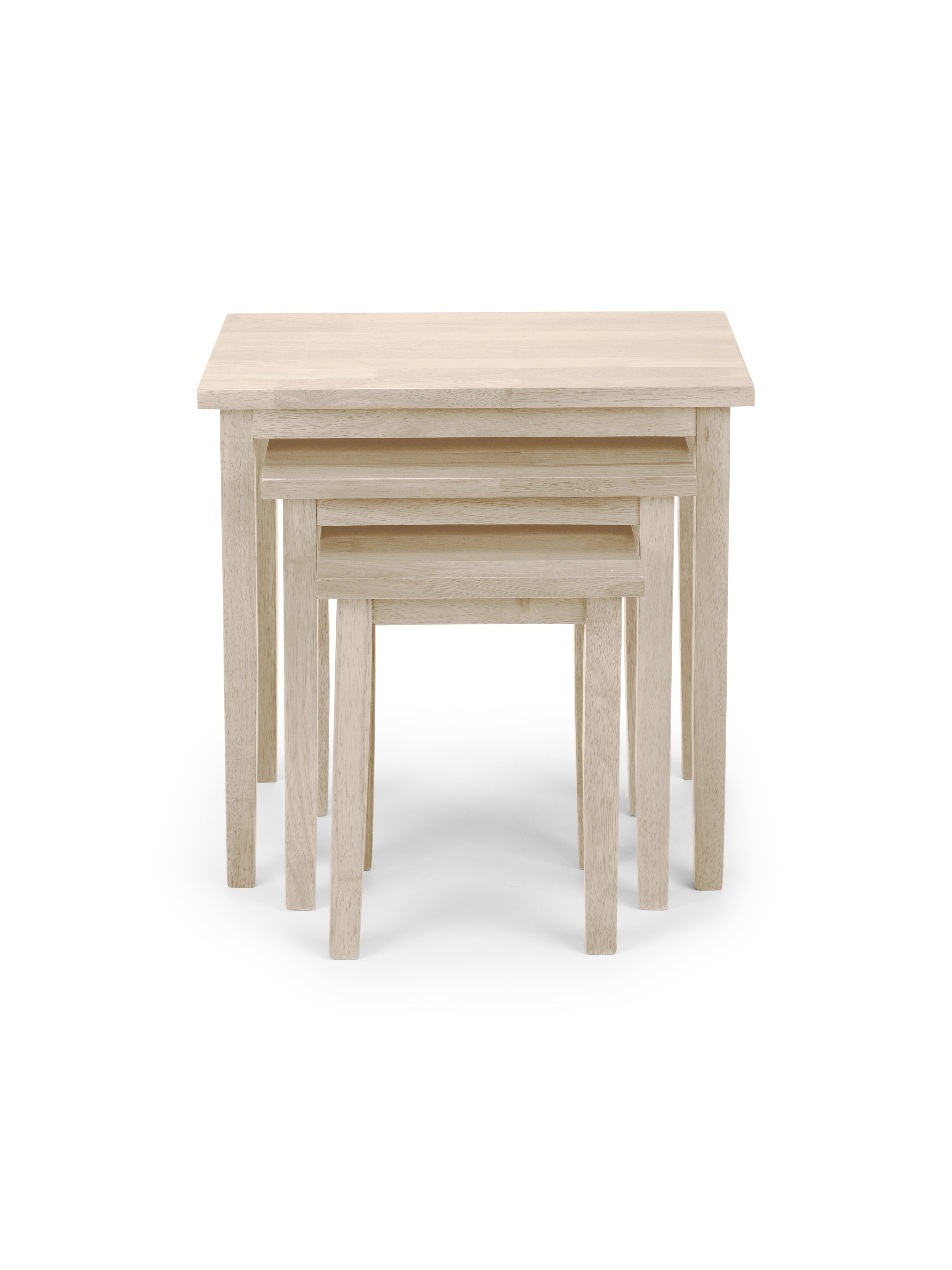 Cleo White Wash Nest of Tables – Julian Bowen, view 3