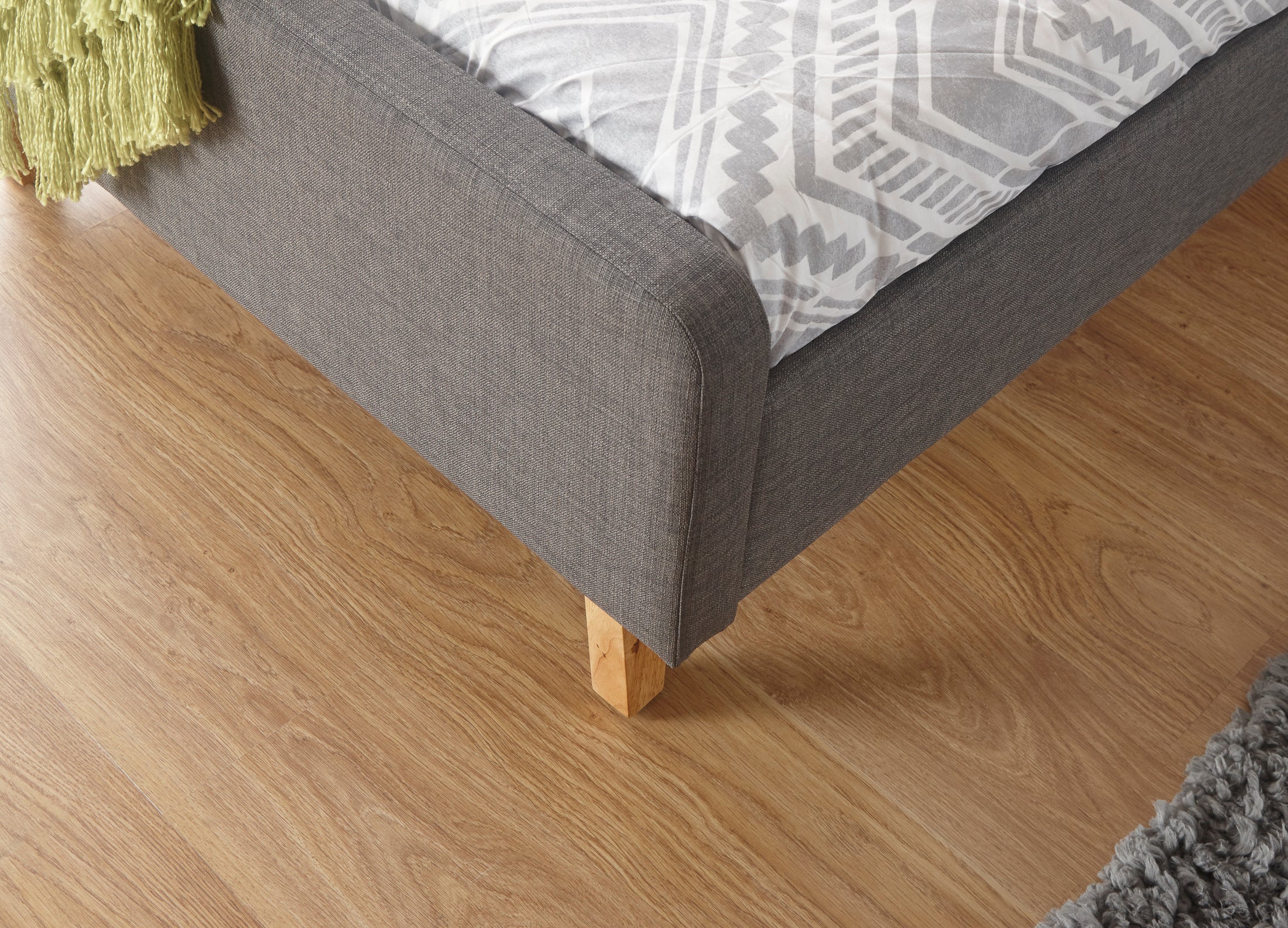 Ashbourne Fabric Upholstered Bed Grey – GFW, view 24