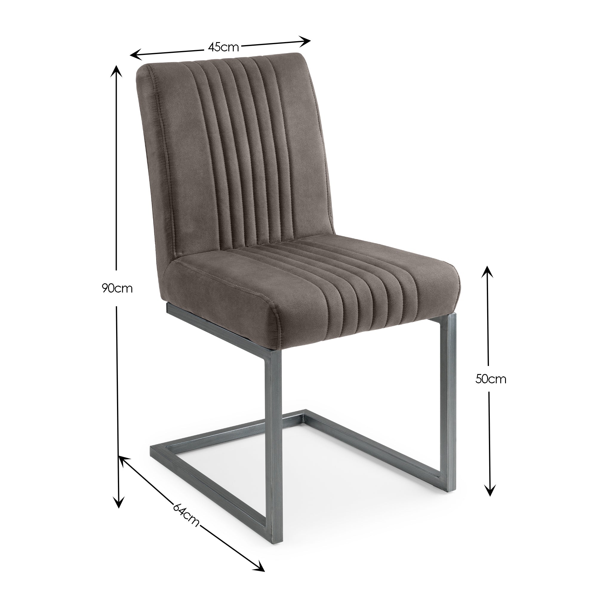 Olympus White Marble Effect Table and 6 Charcoal Brooklyn Chairs