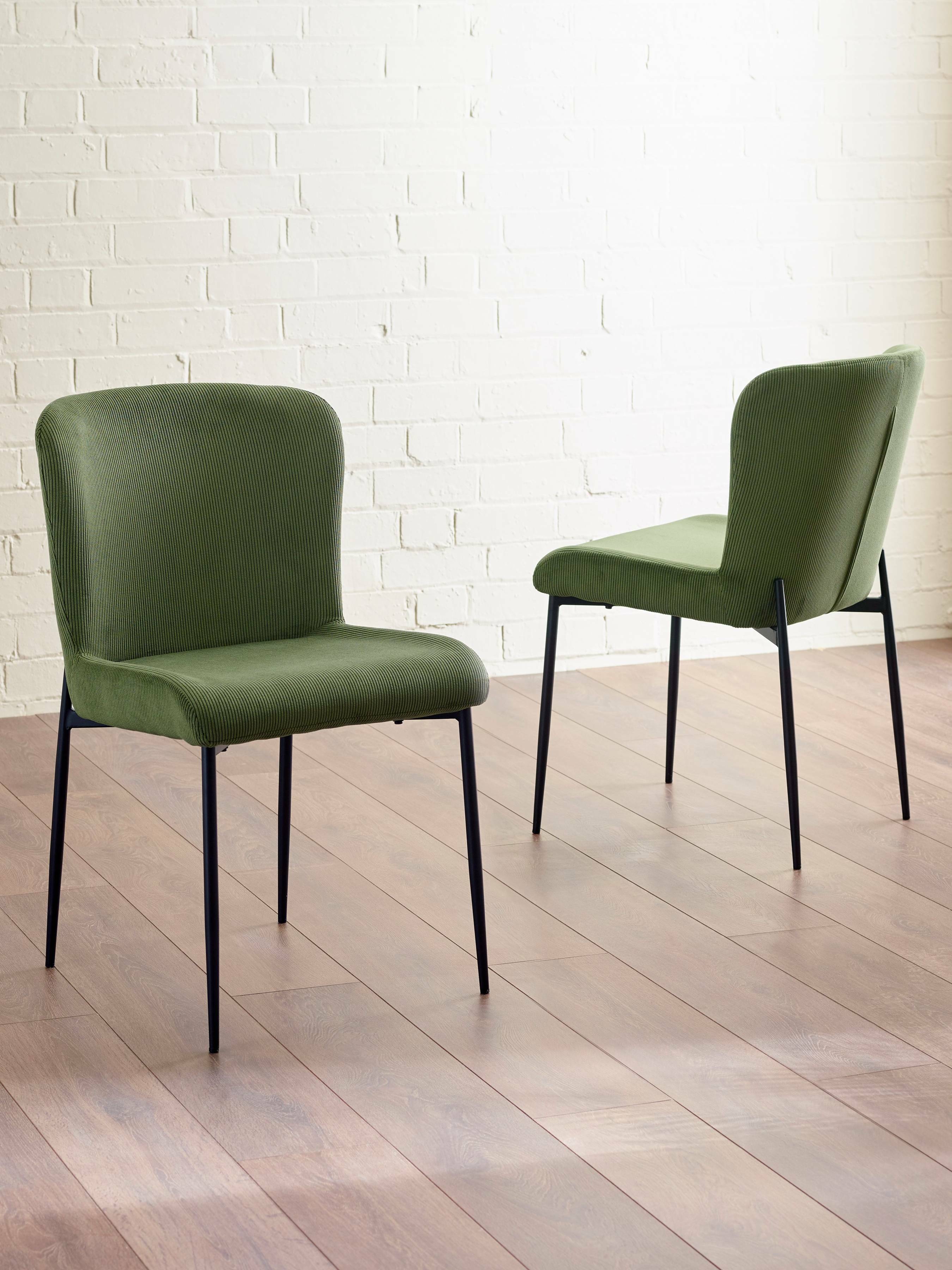 Leonie Dining Chairs - Green (Set of 2) – Julian Bowen, view 15