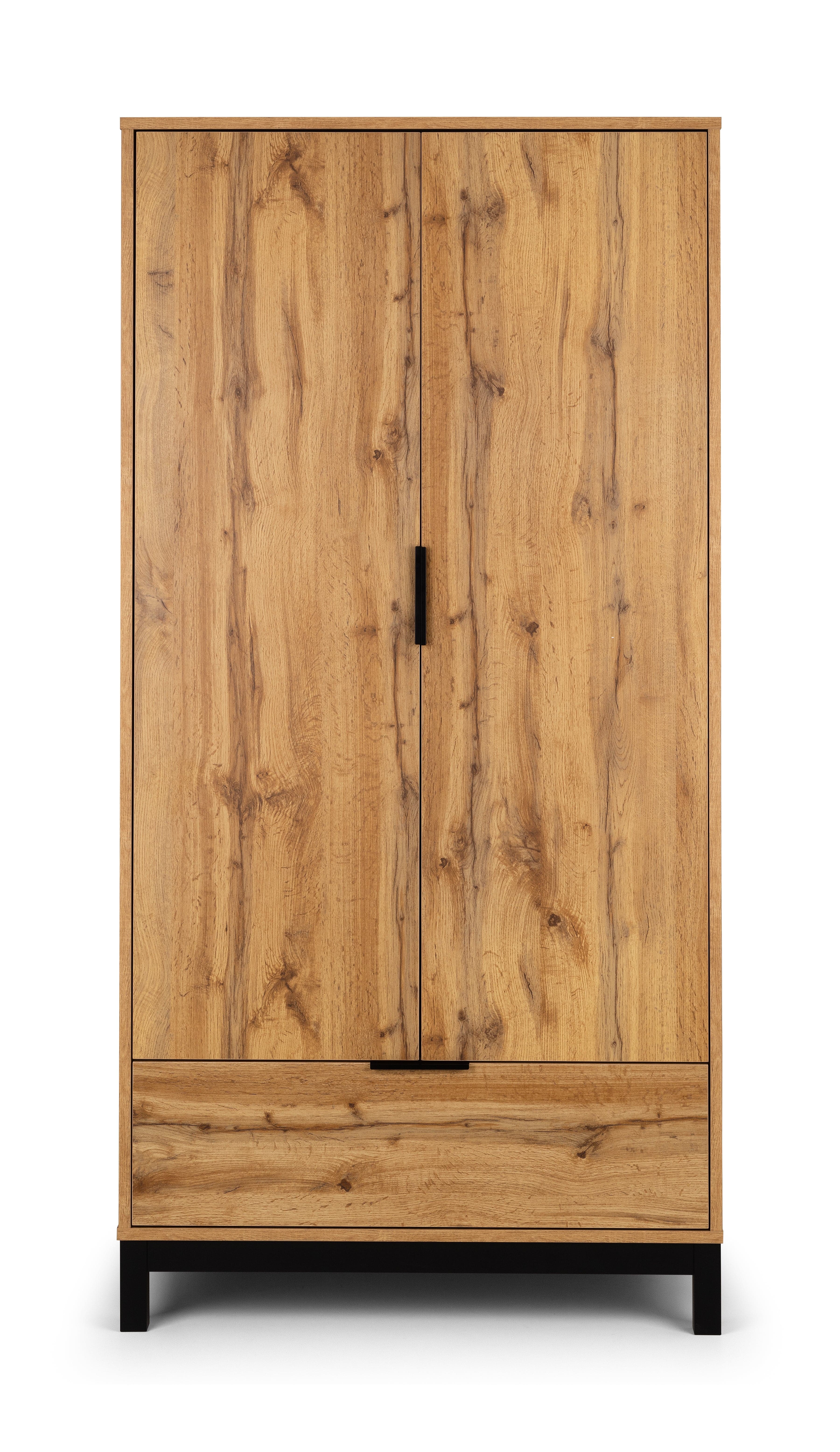 Bali 2 Door 1 Drawer Wardrobe – Julian Bowen, view 2
