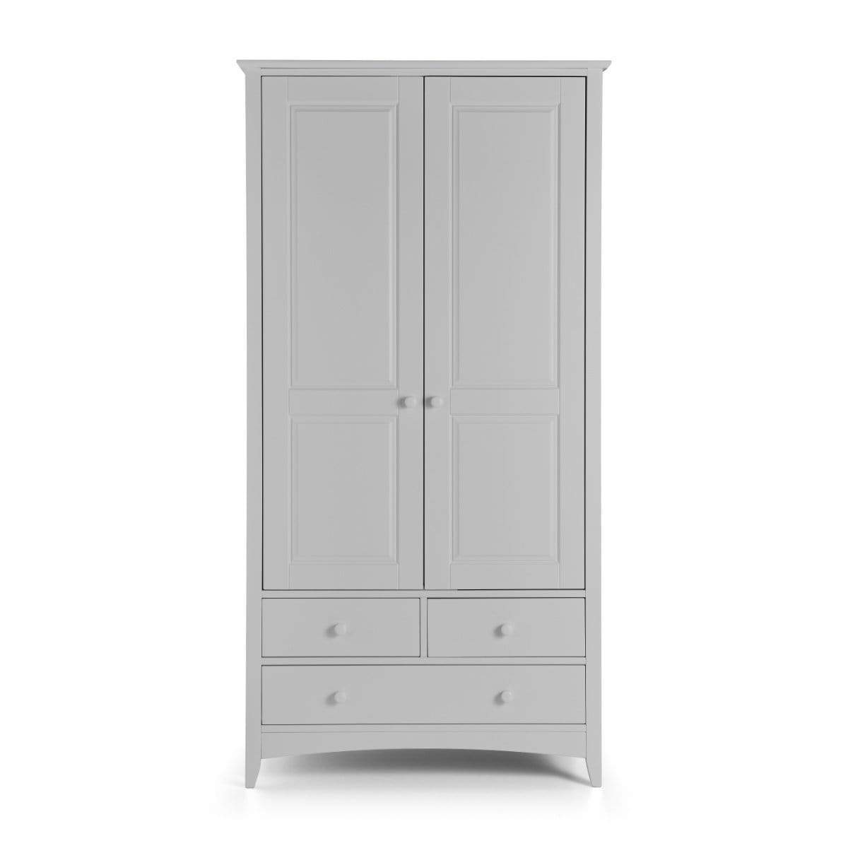 Julian Bowen Wardrobe Cameo Combination Wardrobe - Dove Grey Bed Kings