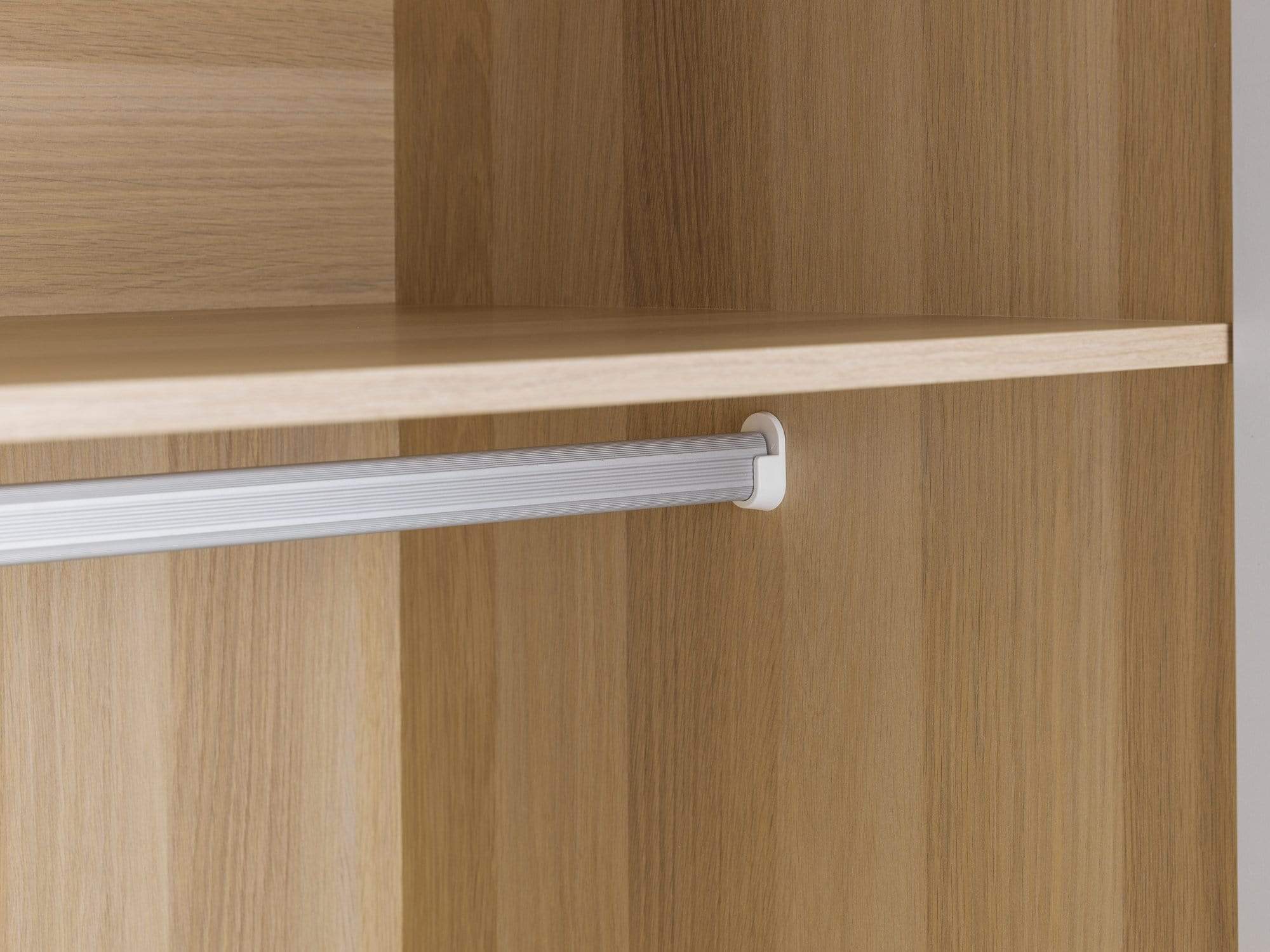 Julian Bowen Wardrobe Jupiter 2 Door Wardrobe White & Oak Bed Kings