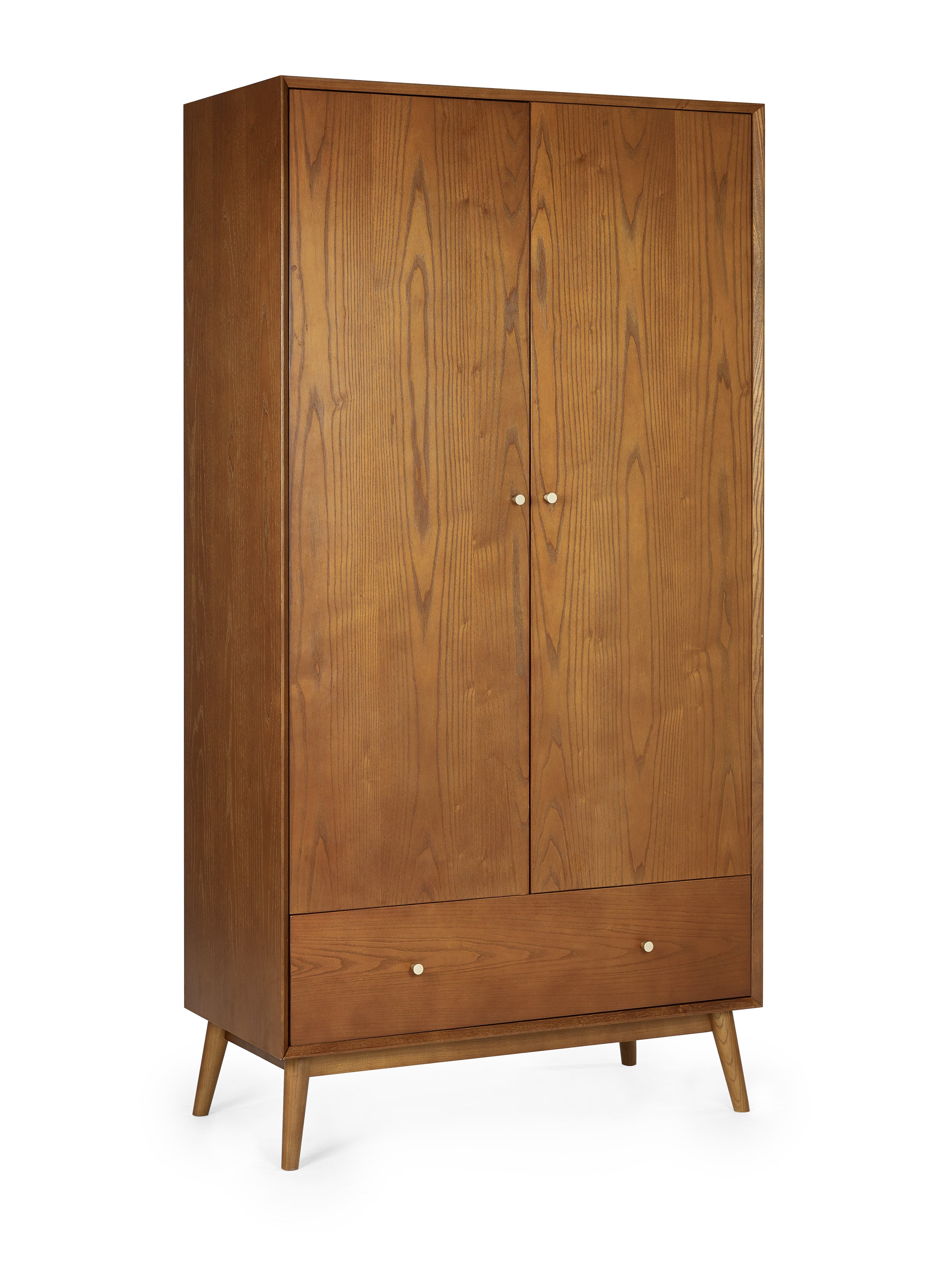 Lowry 2 Door 1 Drawer Wardrobe – Julian Bowen