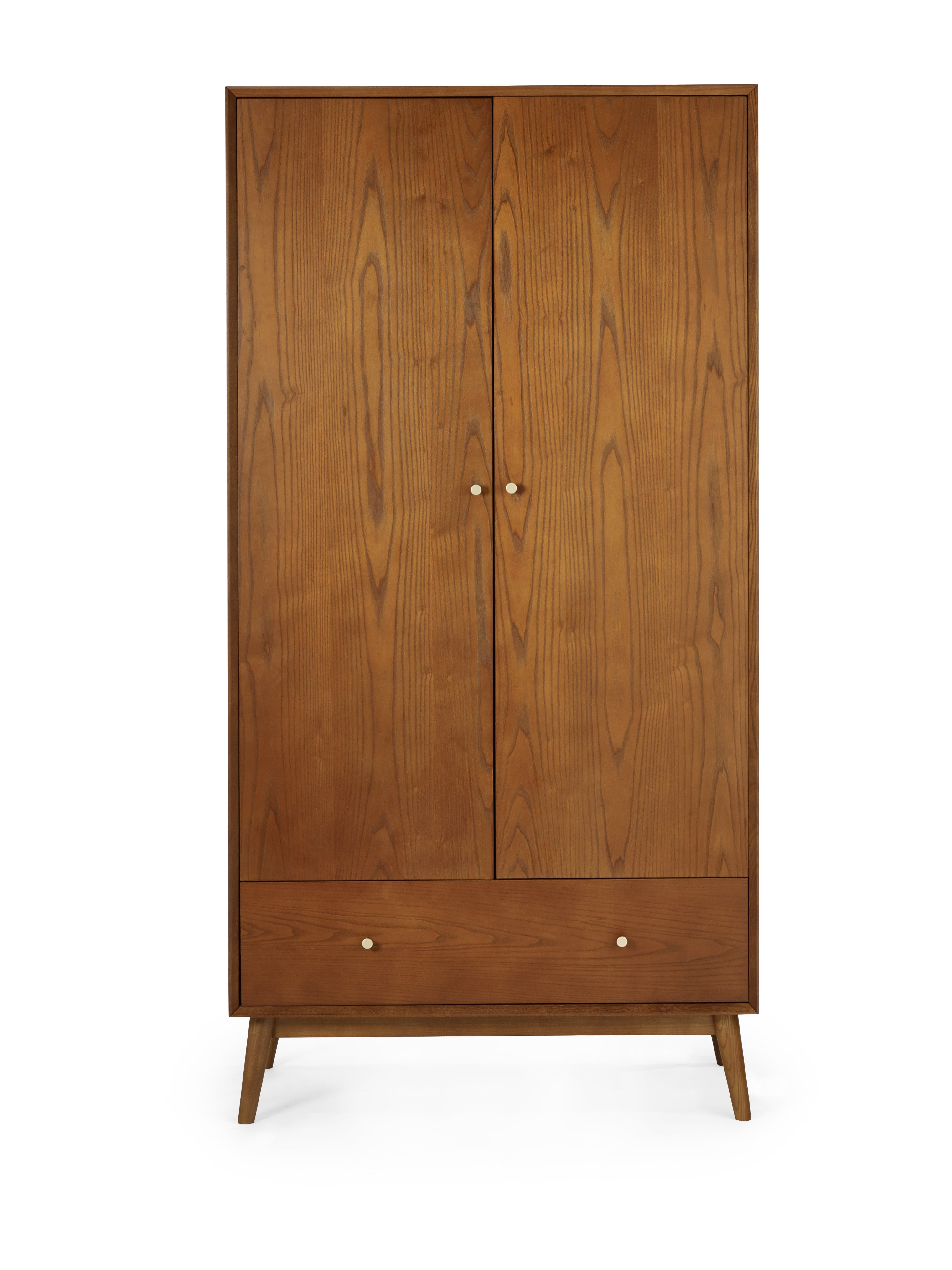 Lowry 2 Door 1 Drawer Wardrobe – Julian Bowen, view 3