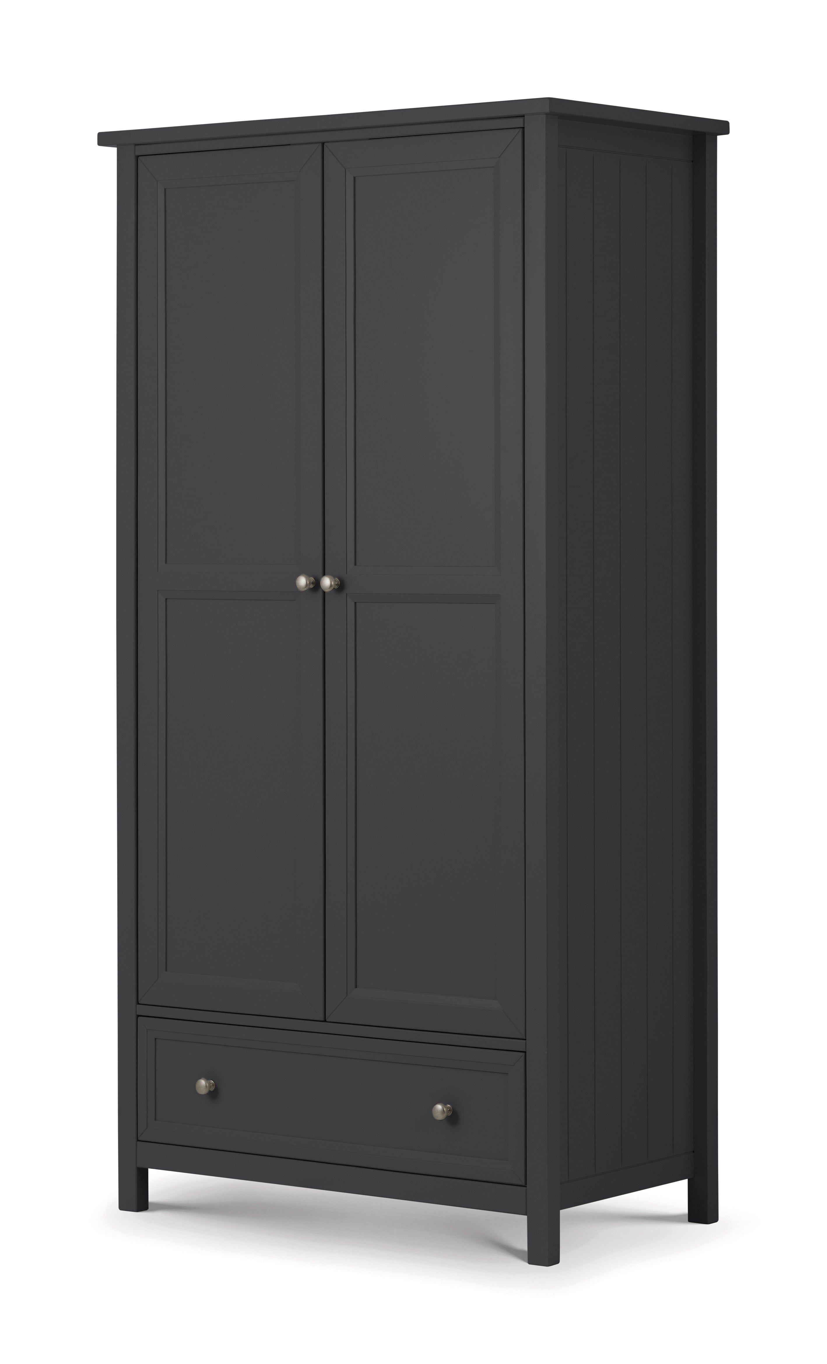 Maine 2 Door Combination Wardrobe - Anthracite – Julian Bowen