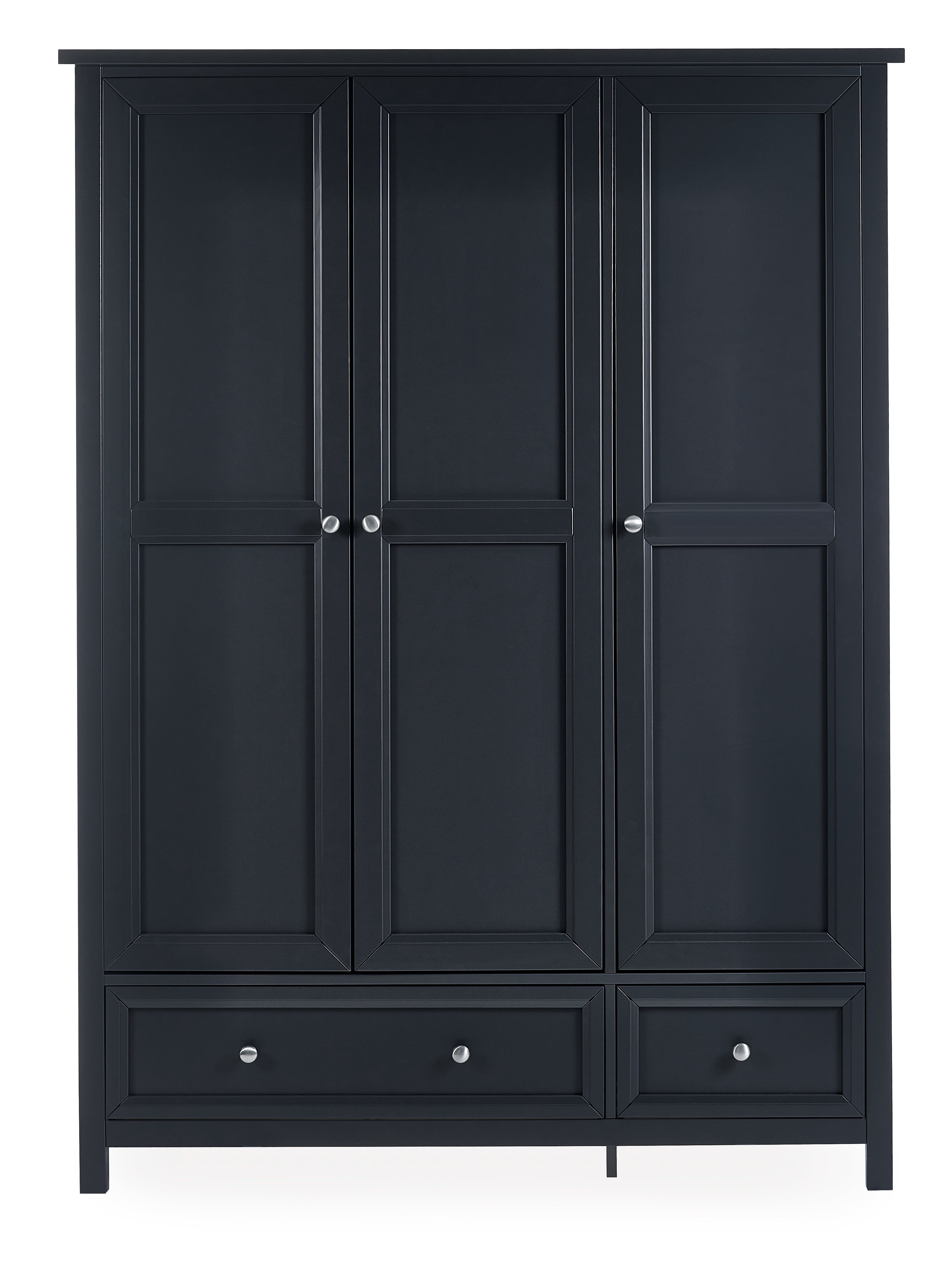Maine 3 Door Combination Wardrobe - Anthracite – Julian Bowen, view 3