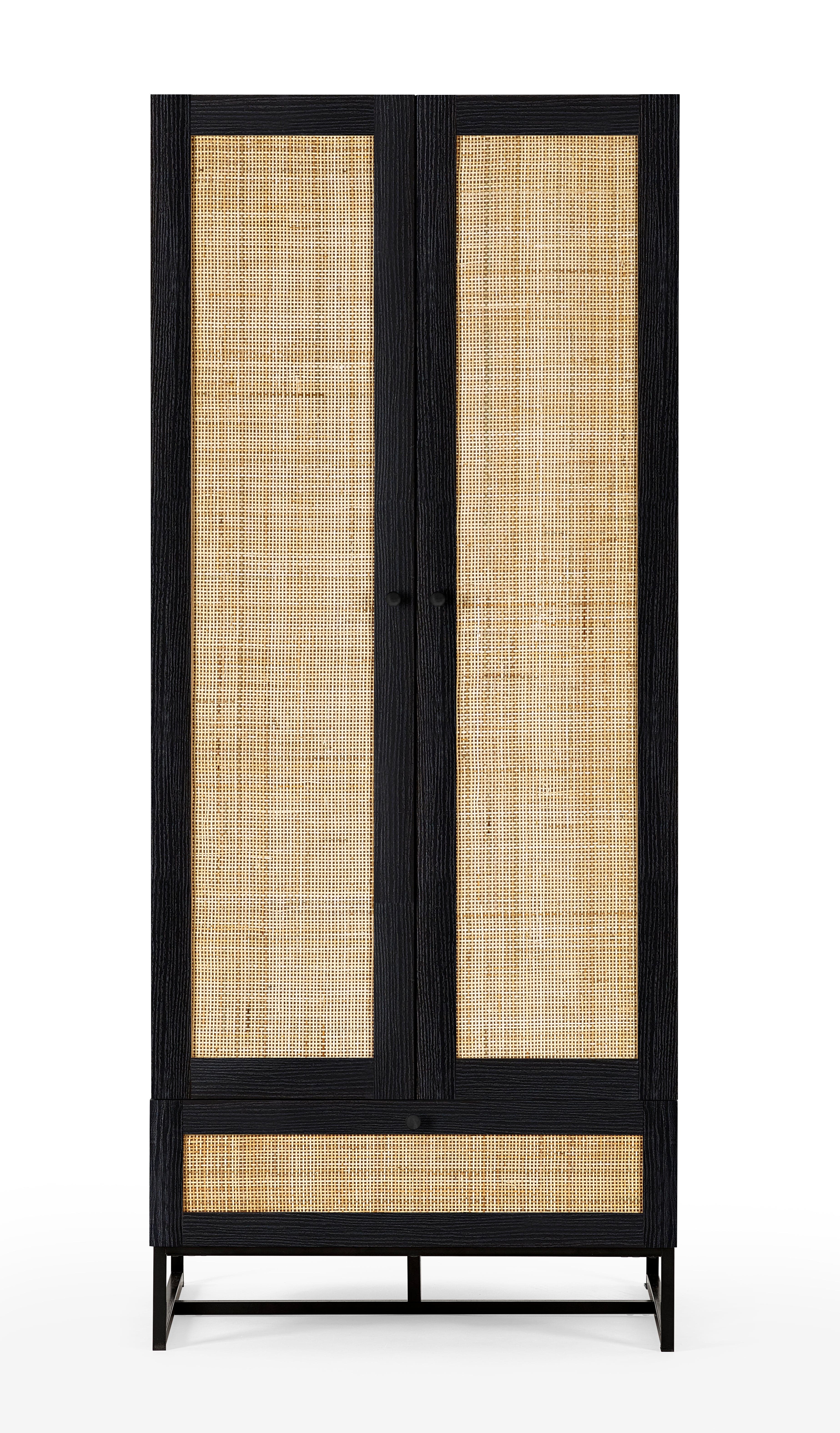 Padstow Wardrobe - Black – Julian Bowen, view 4