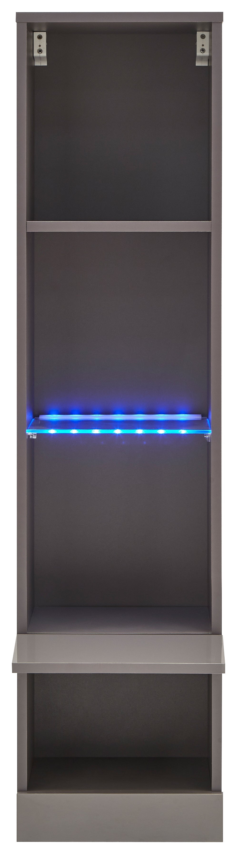 Galicia Tall Shelf Unit With Led Grey – GFW, view 11