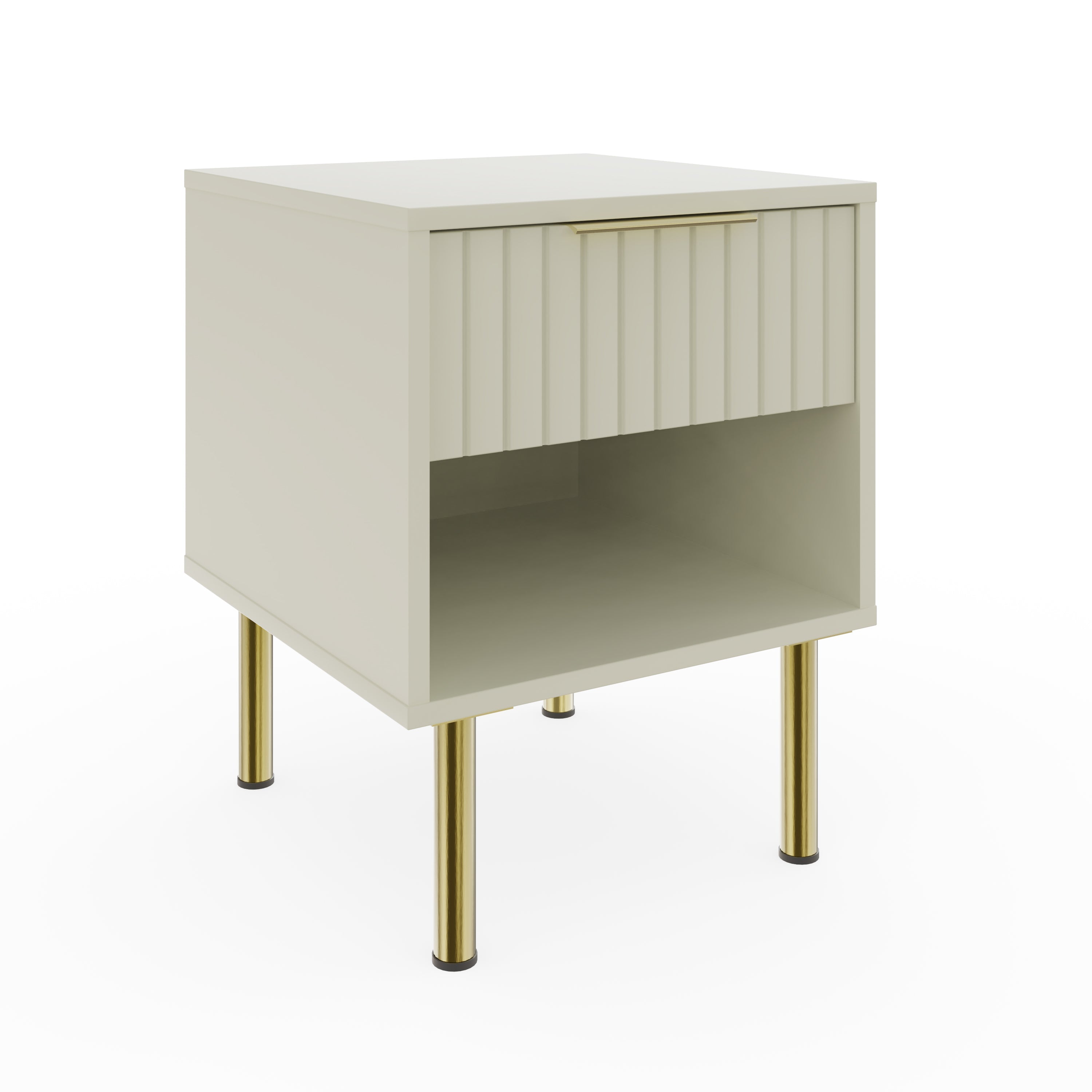 Nervata Lamp Table Ivory – GFW