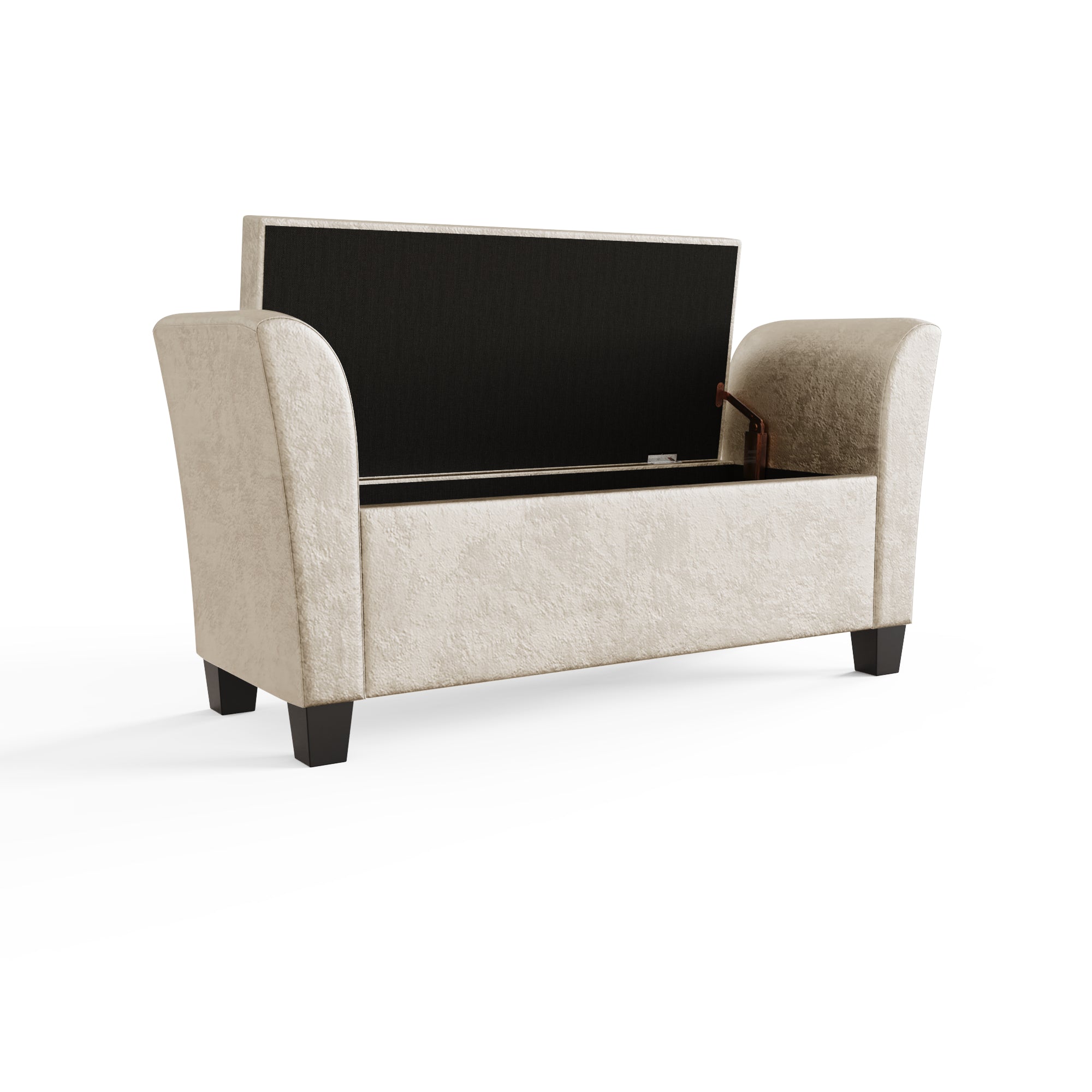 Verona Window Seat Oyster Crushed Velvet – GFW, view 6