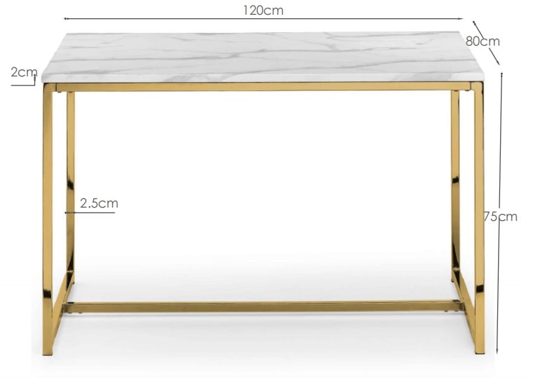 Scala Gold Table and 4 Grey Vittoria Chairs