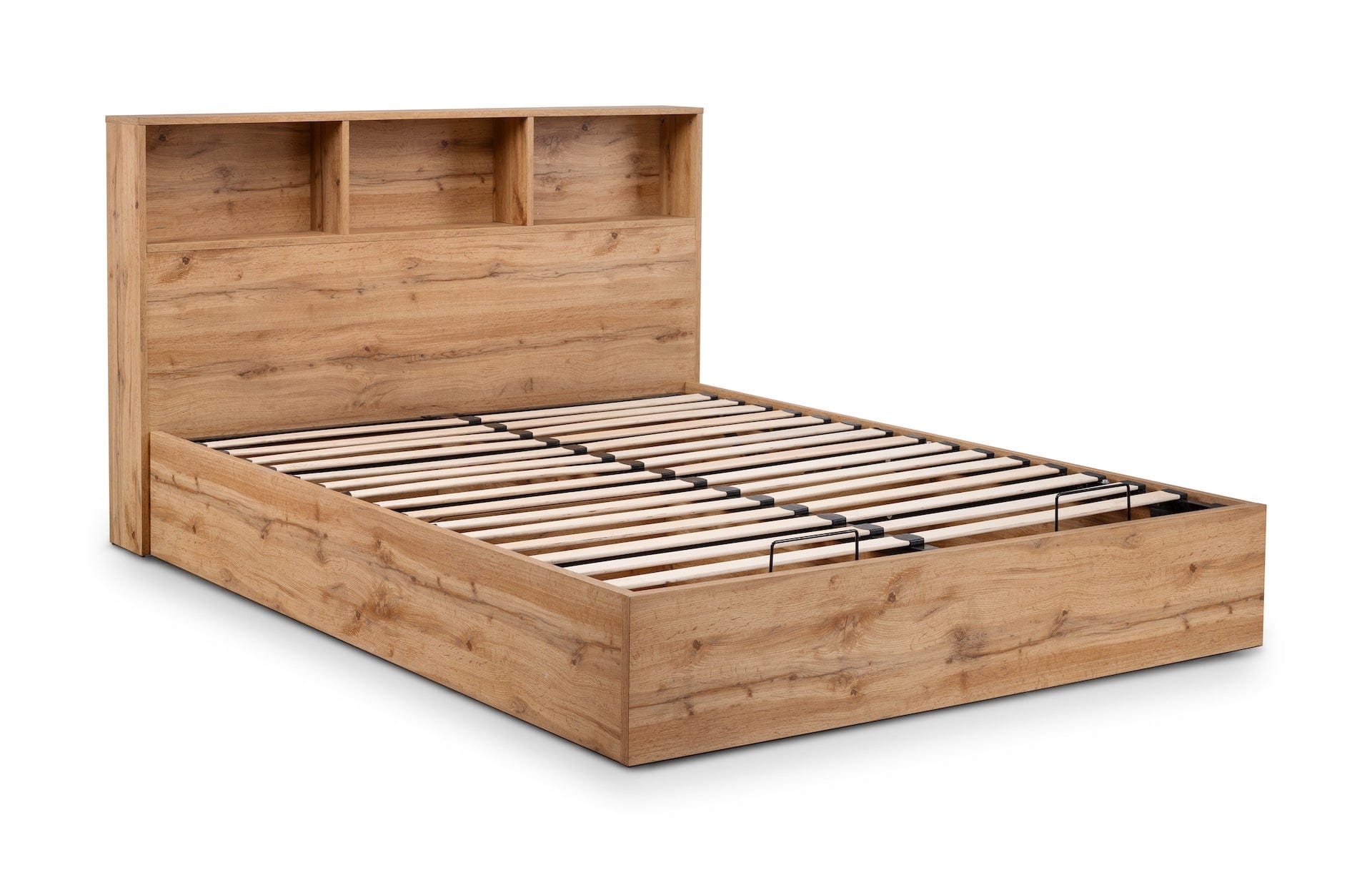 Bali Ottoman Storage Bed - Light Oak – Julian Bowen, view 7