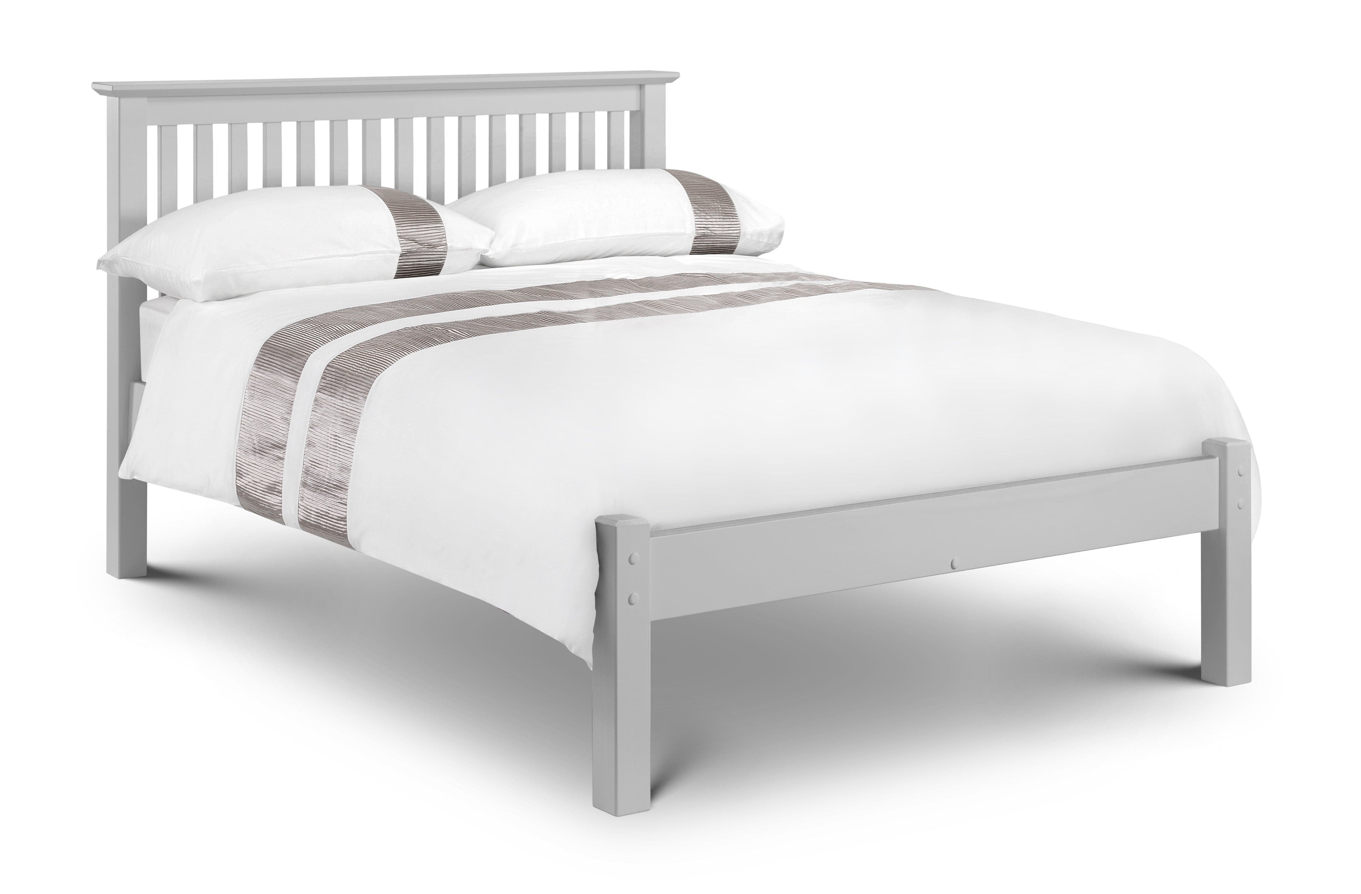 Julian Bowen Wood Bed Barcelona Bed Lfe - Dove Grey - Wood - Dove Grey Bed Kings