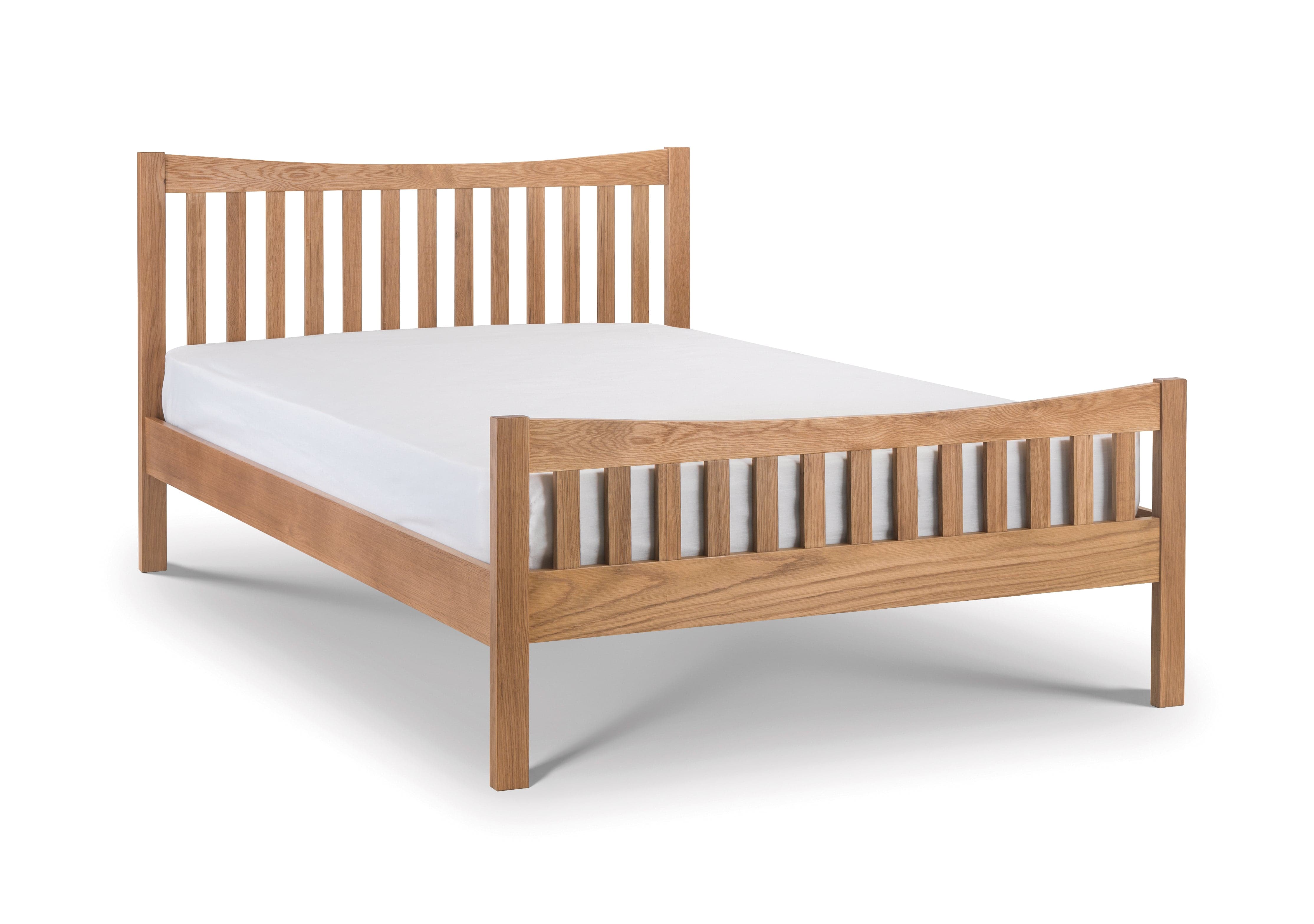 Bergamo Oak Bed - Wood - Natural Oak – Julian Bowen, view 2