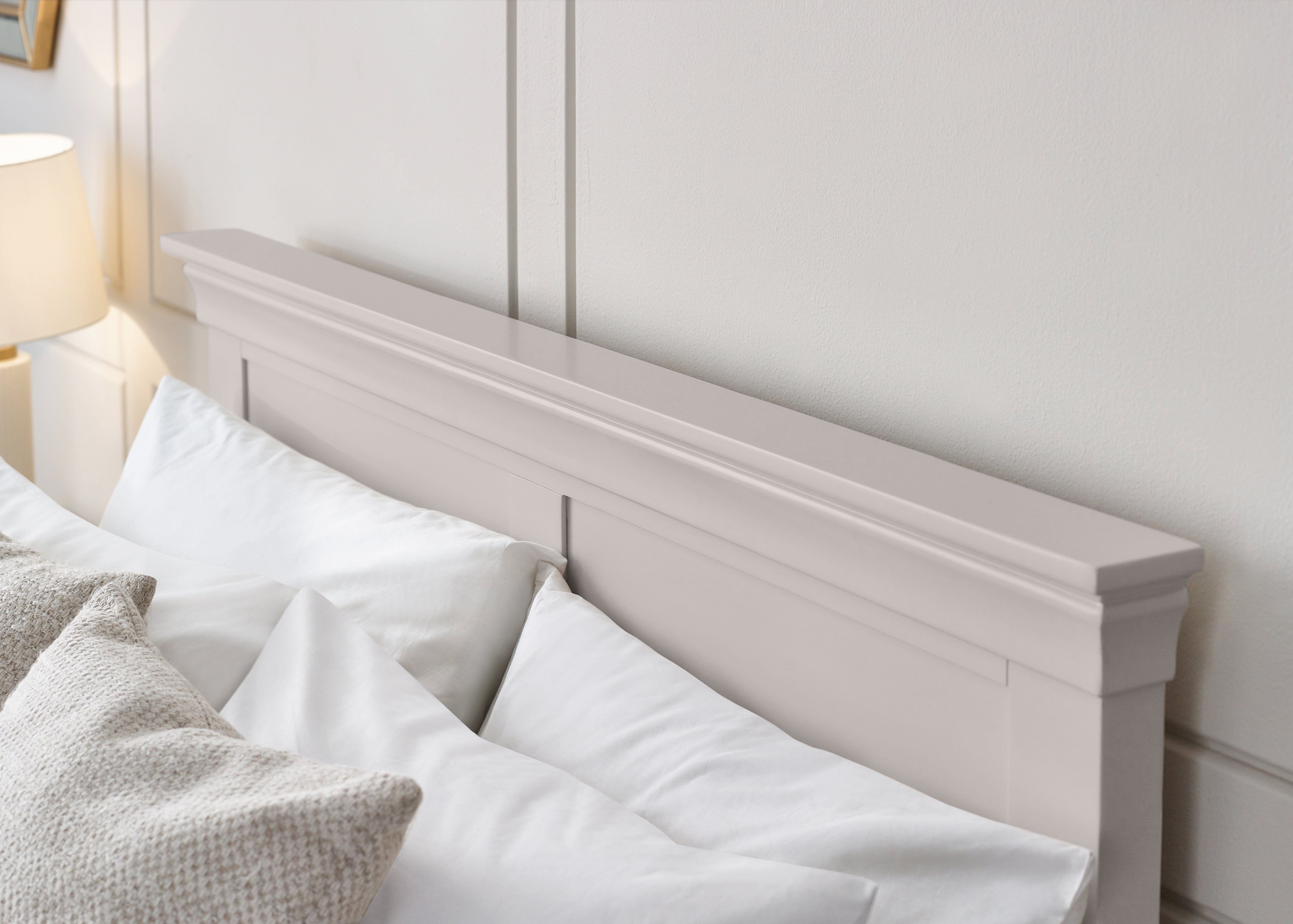 Clermont Bed - Light Grey – Julian Bowen, view 3