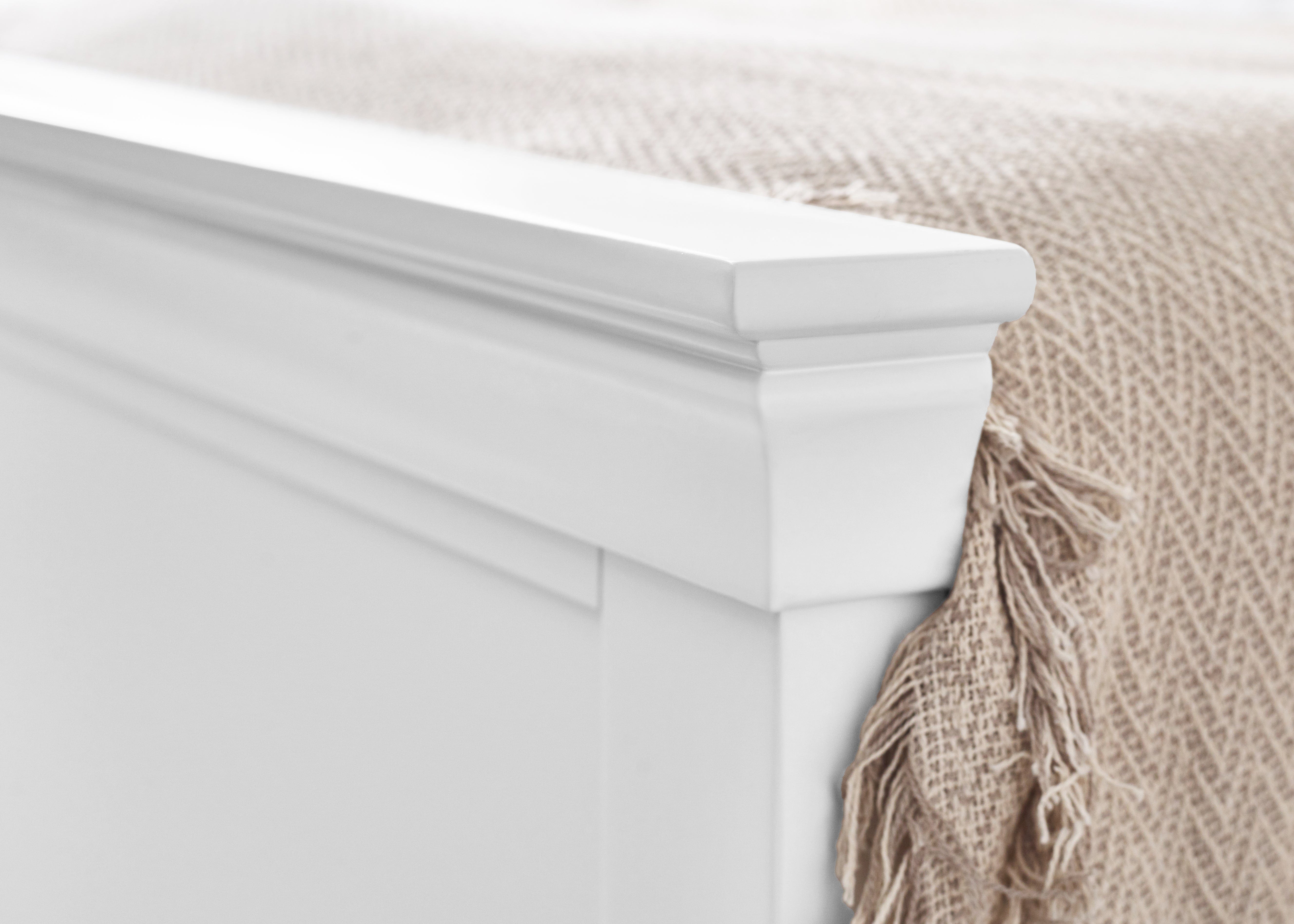 Clermont Bed - Surf White – Julian Bowen, view 6