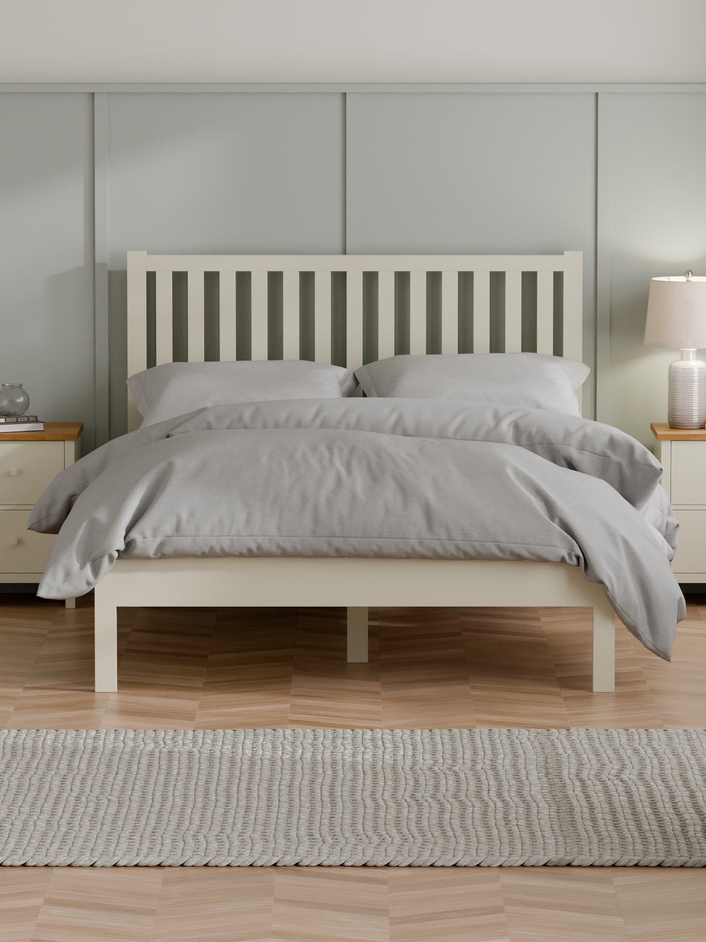 Coxmoor Bed - Ivory and Oak – Julian Bowen, view 4