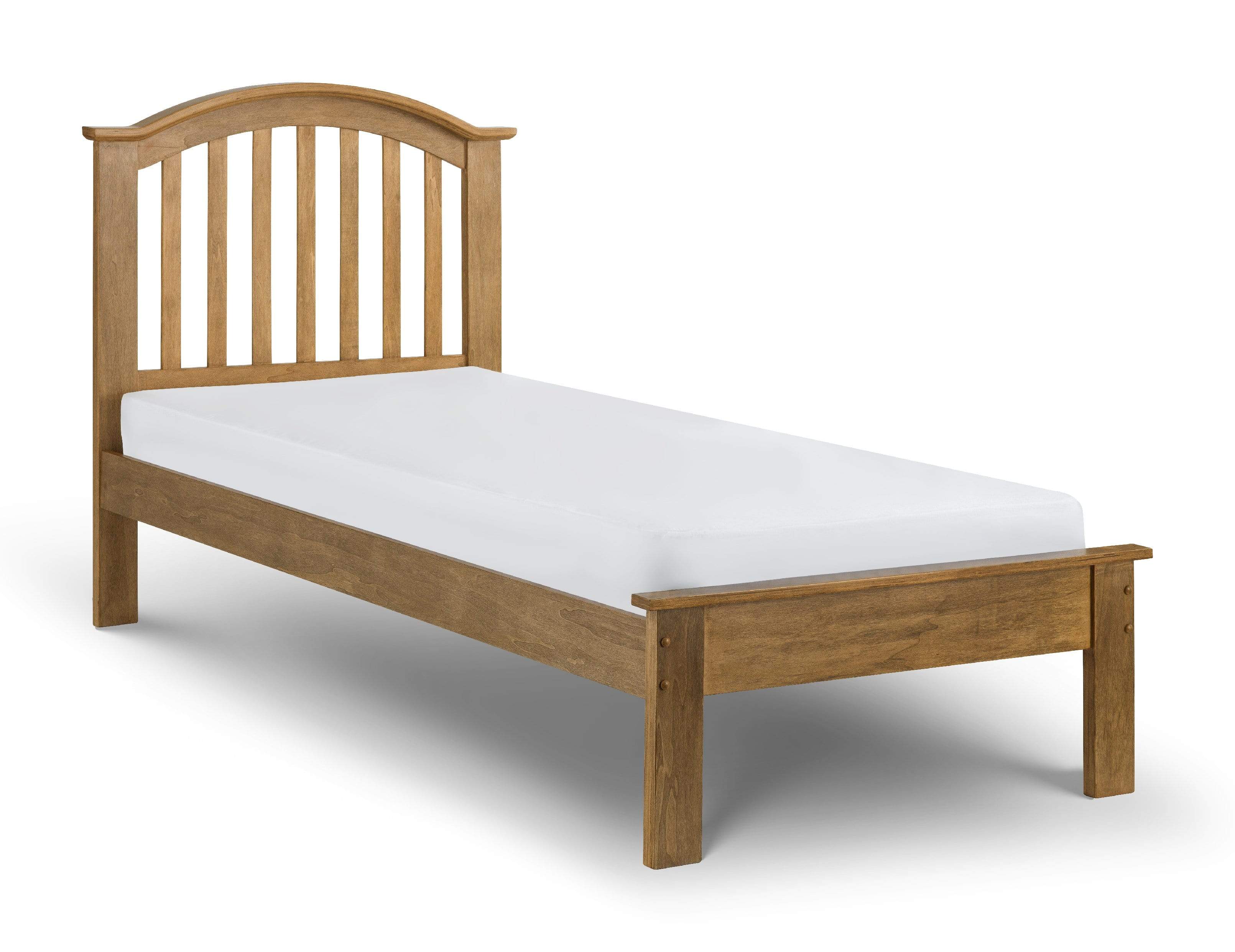 Julian Bowen Wood Bed Double 135cm 4ft 6in Olivia Bed Oak Finish - Wood - Light Oak Bed Kings