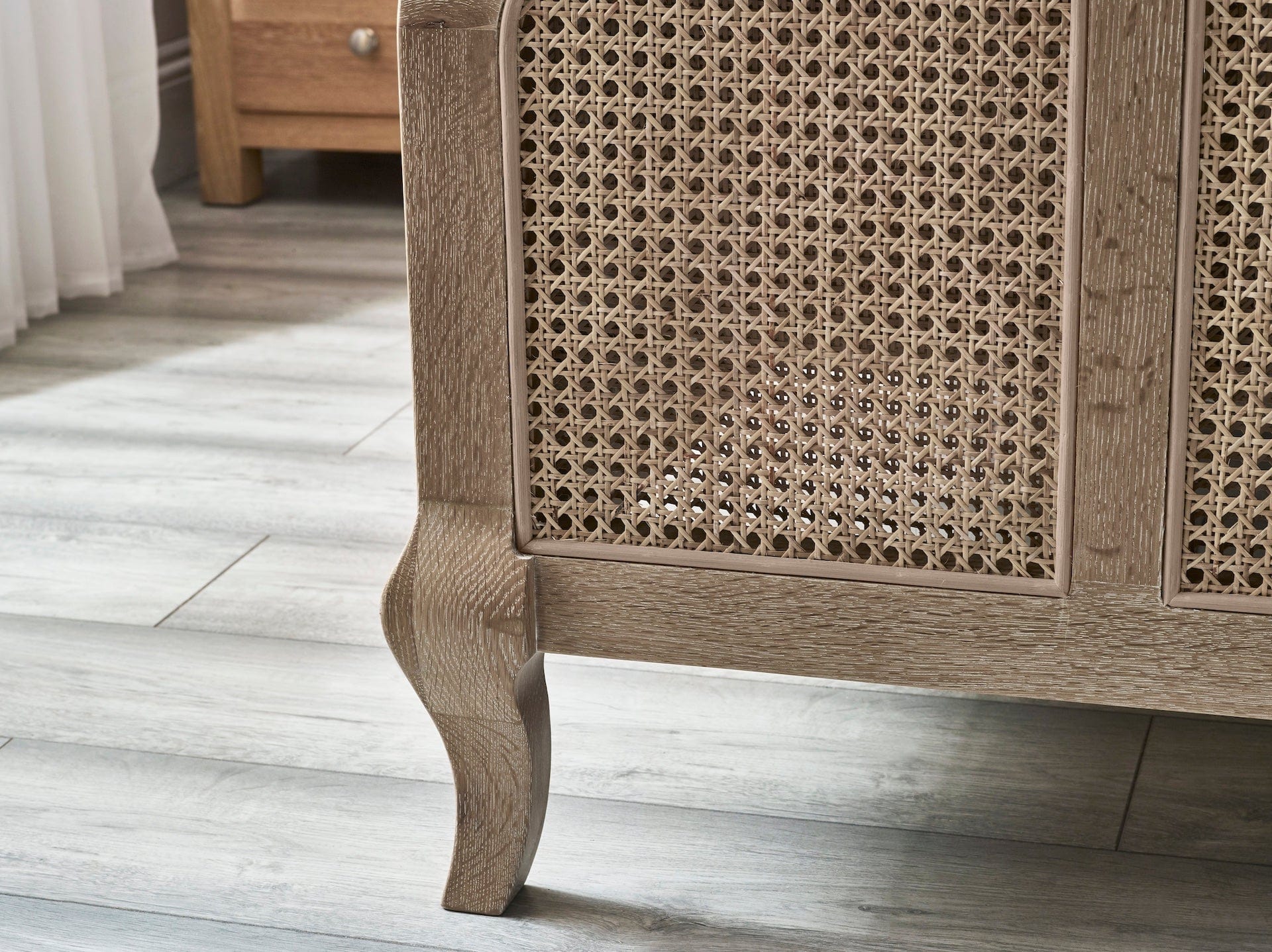 Fleur Rattan Bed - Light Oak – Julian Bowen, view 8