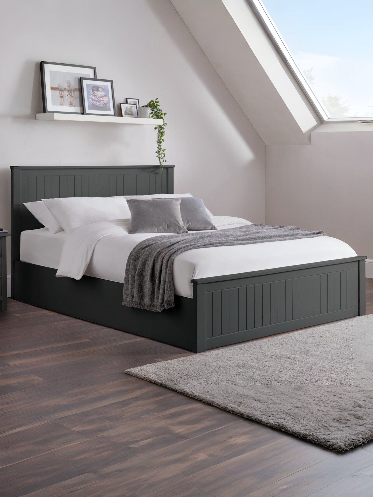 Maine Ottoman Bed - Anthracite – Julian Bowen, view 6