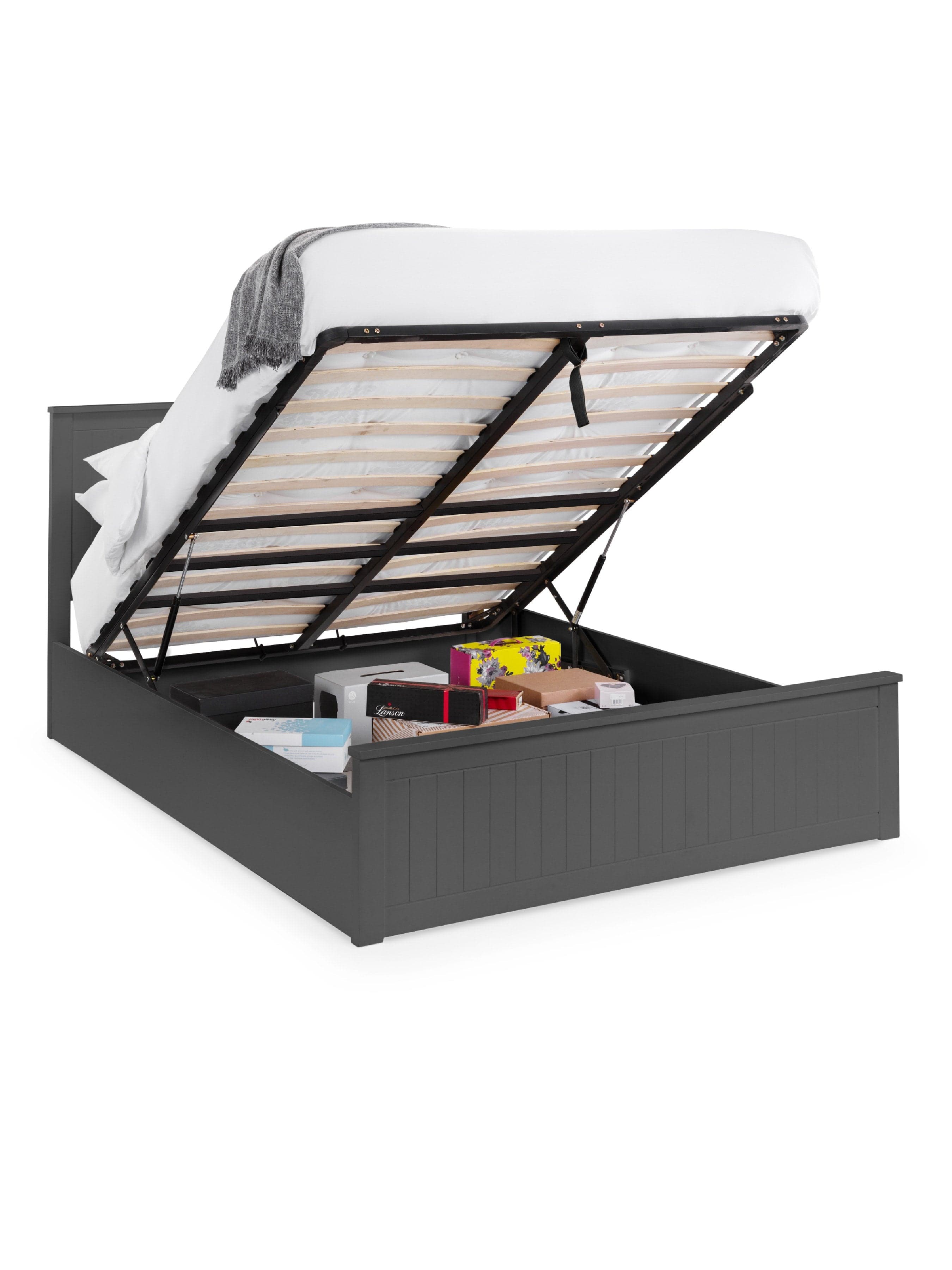 Maine Ottoman Bed - Anthracite – Julian Bowen, view 2